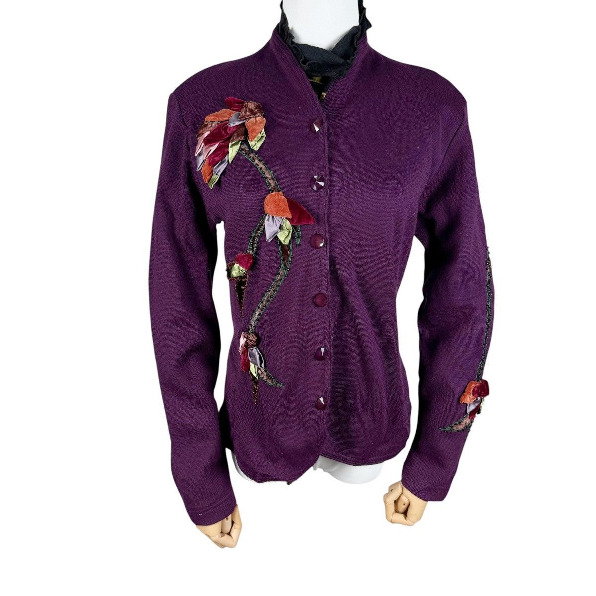 Kansai Yamamoto ⚡️KANSAI O2 FLOWERS WOOL JACKET Size M / US 6-8 / IT 42-44 - 1 Thumbnail