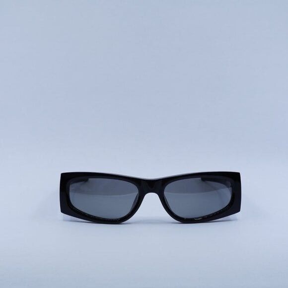 Saint Laurent Paris New Saint Laurent SLM140/F 002 Sunglasses - Shiny Black Size ONE SIZE - 2 Thumbnail