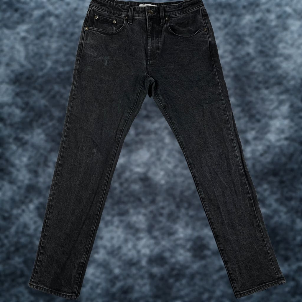 Kith Kith Mens Black Jeans 30x31 Slim Fit Stretch Denim Varick Taper Pants Size US 30 / EU 46 - 1 Thumbnail