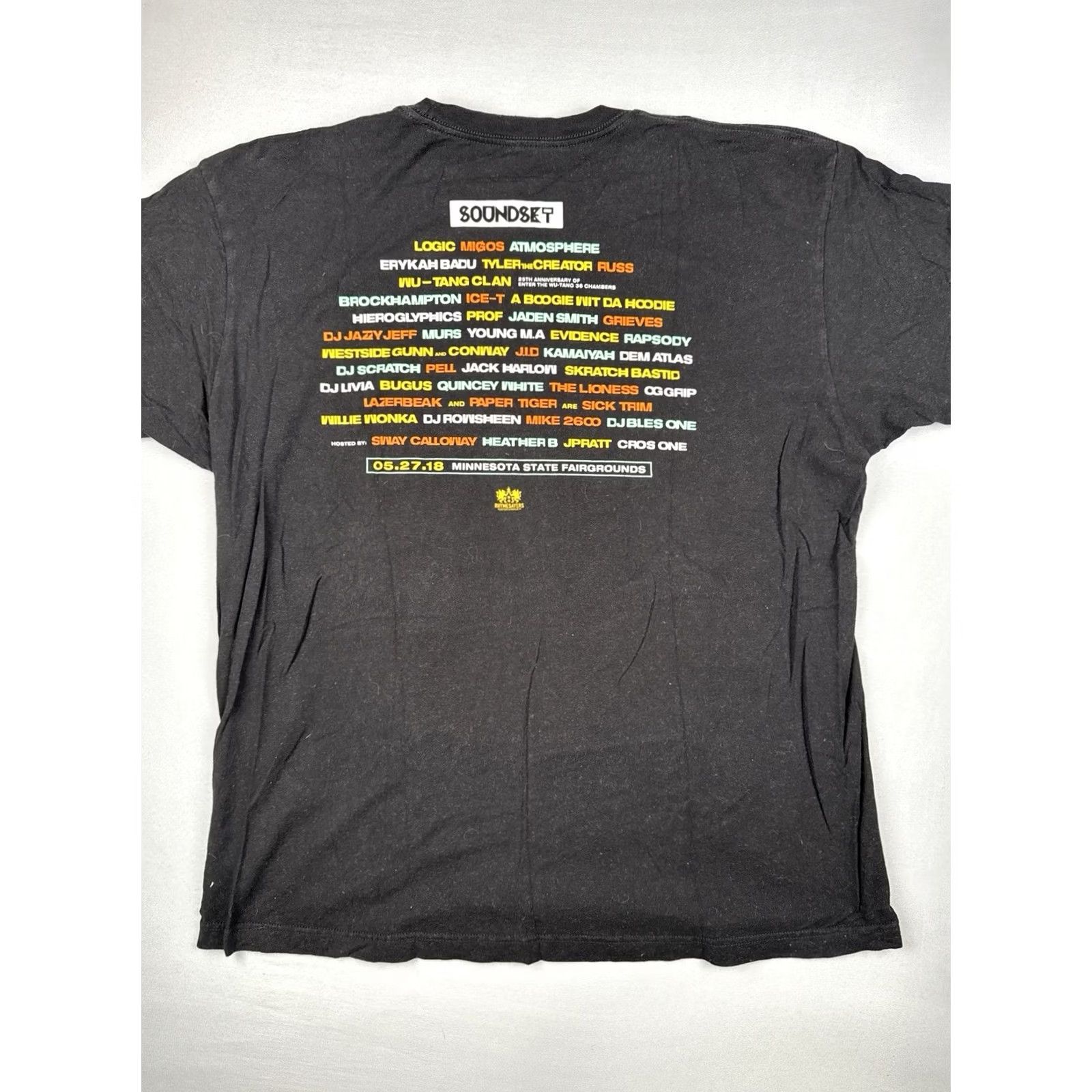 Vintage Rhymesayers Soundset 2018 Hip Hop Festival Rap T Shirt XL Mens Size US XL / EU 56 / 4 - 5 Thumbnail