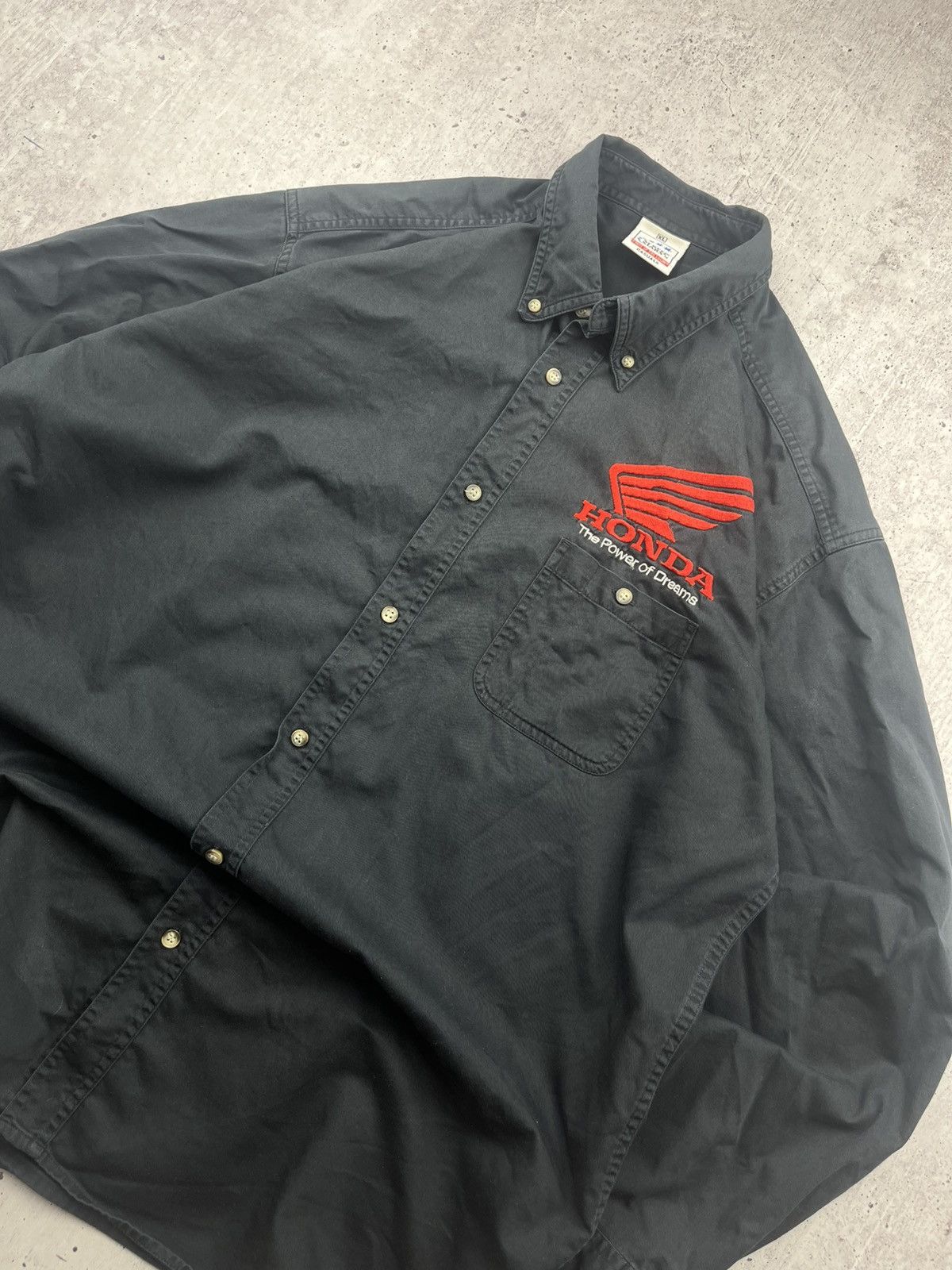Honda × Vintage Vintage Honda Racing Shirt Long Sleeve Size US XL / EU 56 / 4 - 2 Thumbnail