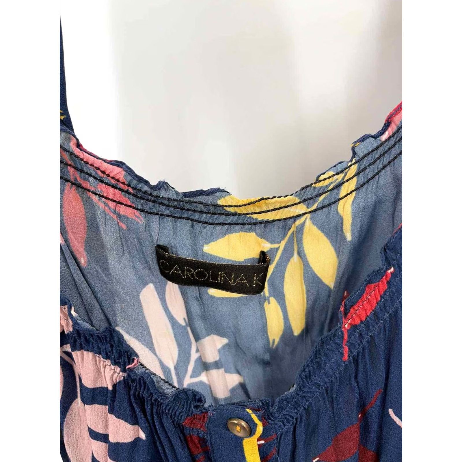Vintage Pre-Owned Carolina K Navy Size Small Long Sleeve Jumpsuit Size S / US 4 / IT 40 - 5 Thumbnail