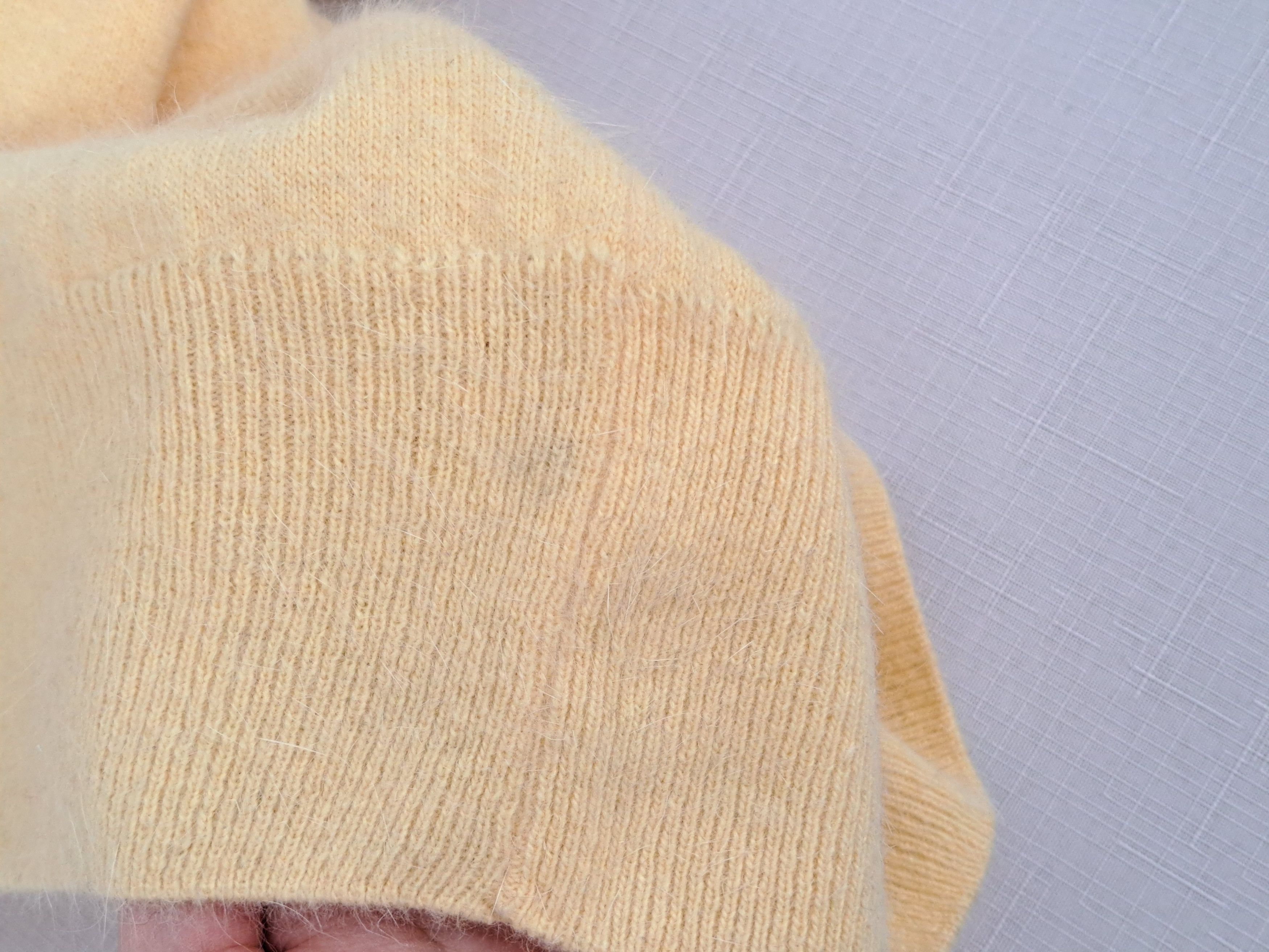 Vintage Vintage YSL Yves Saint Laurent yellow V-Neck mohair sweater. Size US S / EU 44-46 / 1 - 13 Thumbnail