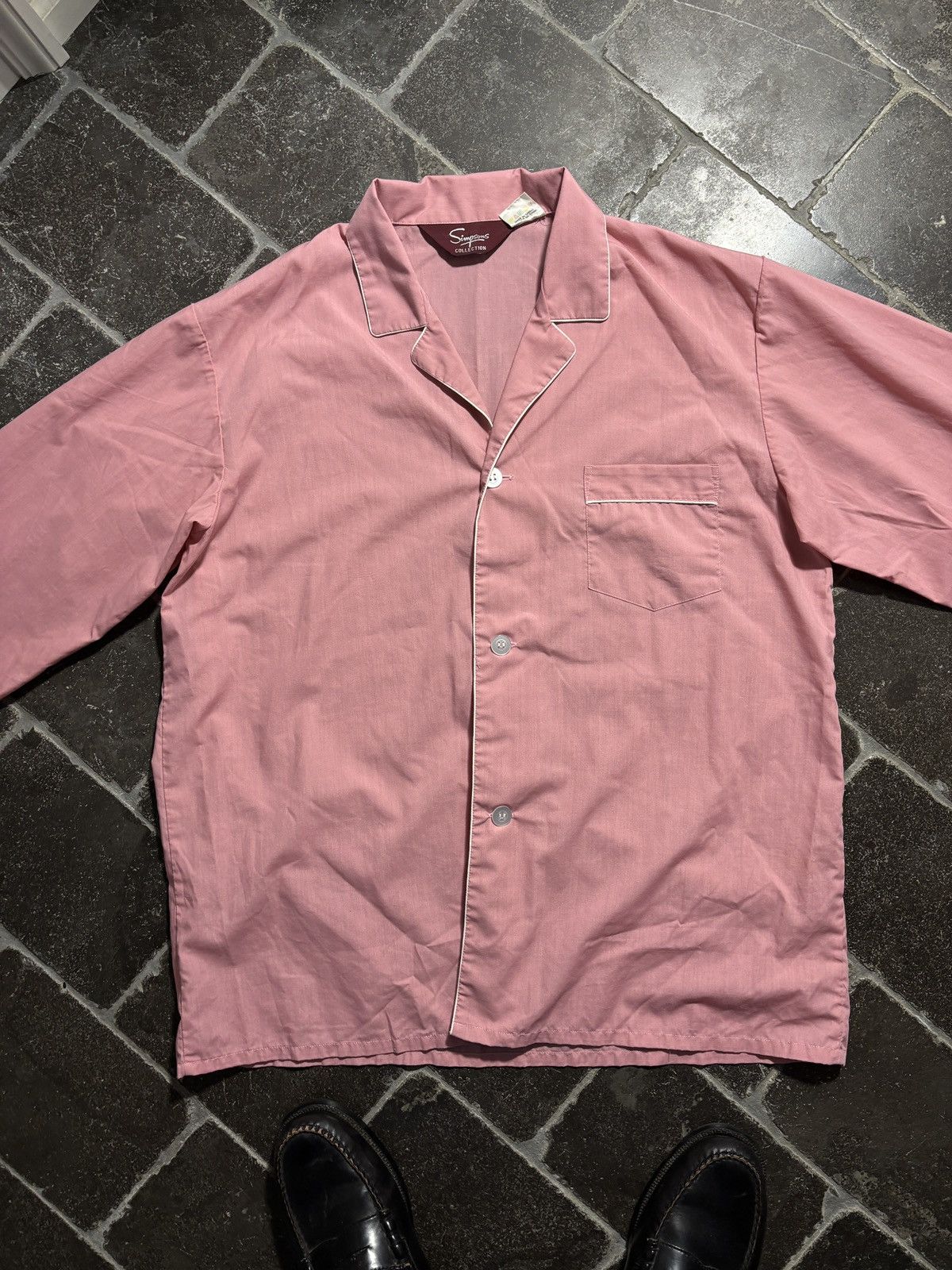 Vintage Vintage Pajamas Set 80s Pyjamas Matching Two Piece Suit Pink Size US 34 / EU 50 - 3 Thumbnail