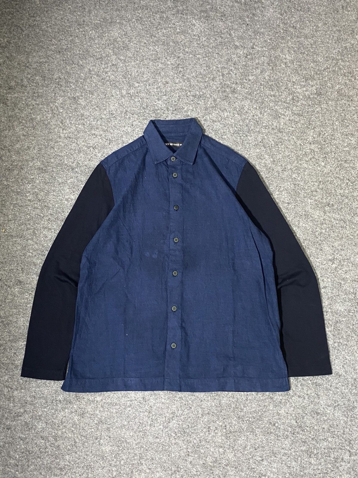 Issey Miyake × Japanese Brand ARE ❤️‍🔥 issey miyake two tone shirt Size US M / EU 48-50 / 2 - 1 Thumbnail