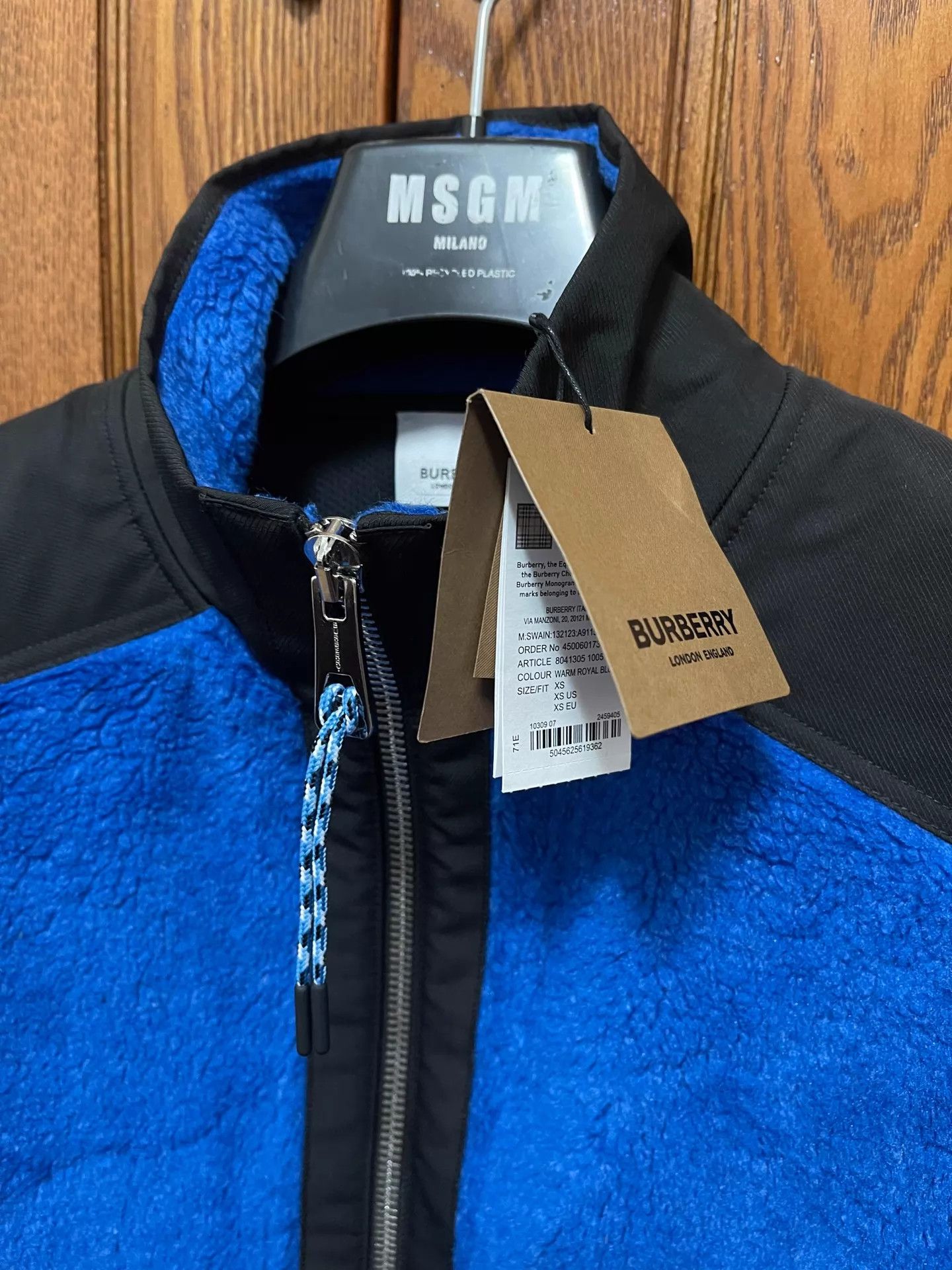 Burberry Burberry Blue/Black Color-Blocked Padded Jacket XS Size US XS / EU 42 / 0 - 5 Thumbnail