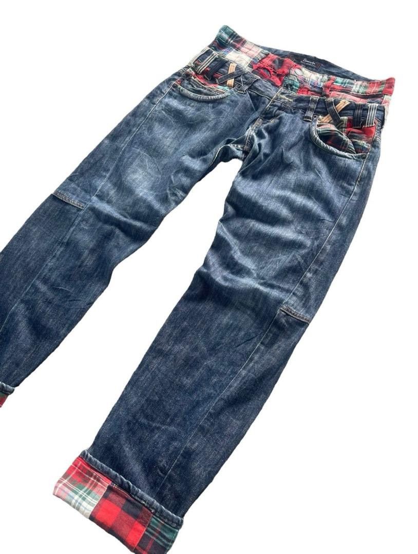 Japanese Brand Dominate Double Waist Streetwear Jeans Size US 34 / EU 50 - 10 Thumbnail