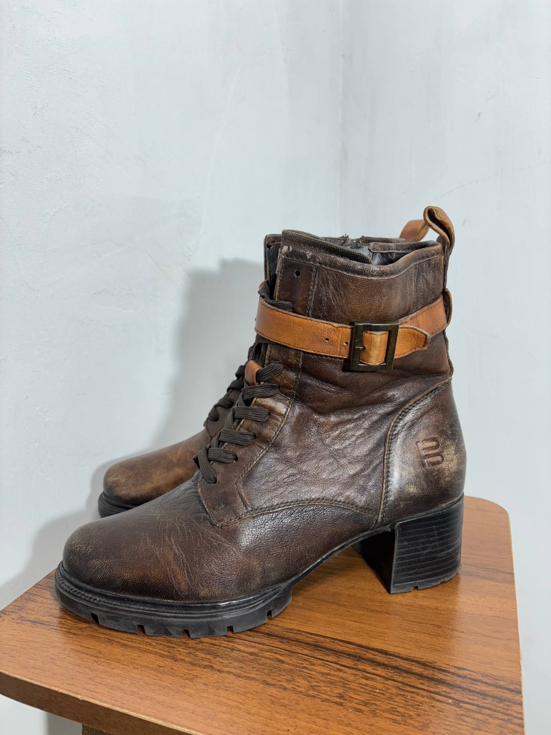 Vintage Vintage Stoned Leather High Boots Size US 9 / IT 39 - 3 Thumbnail