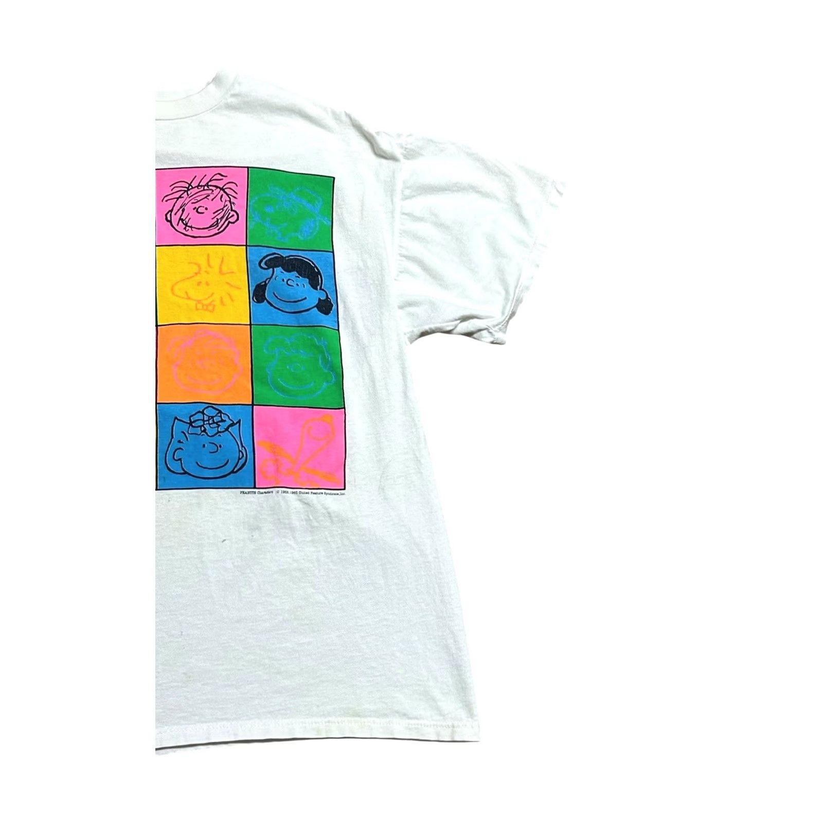 Jerzees JERZEES T-Shirt Men XL Peanuts Charlie Brown Snoopy Vintage 80s Pop Art White Cotton Blend Crew Neck Short Sleeve Graphic Print Size US XL / EU 56 / 4 - 3 Thumbnail