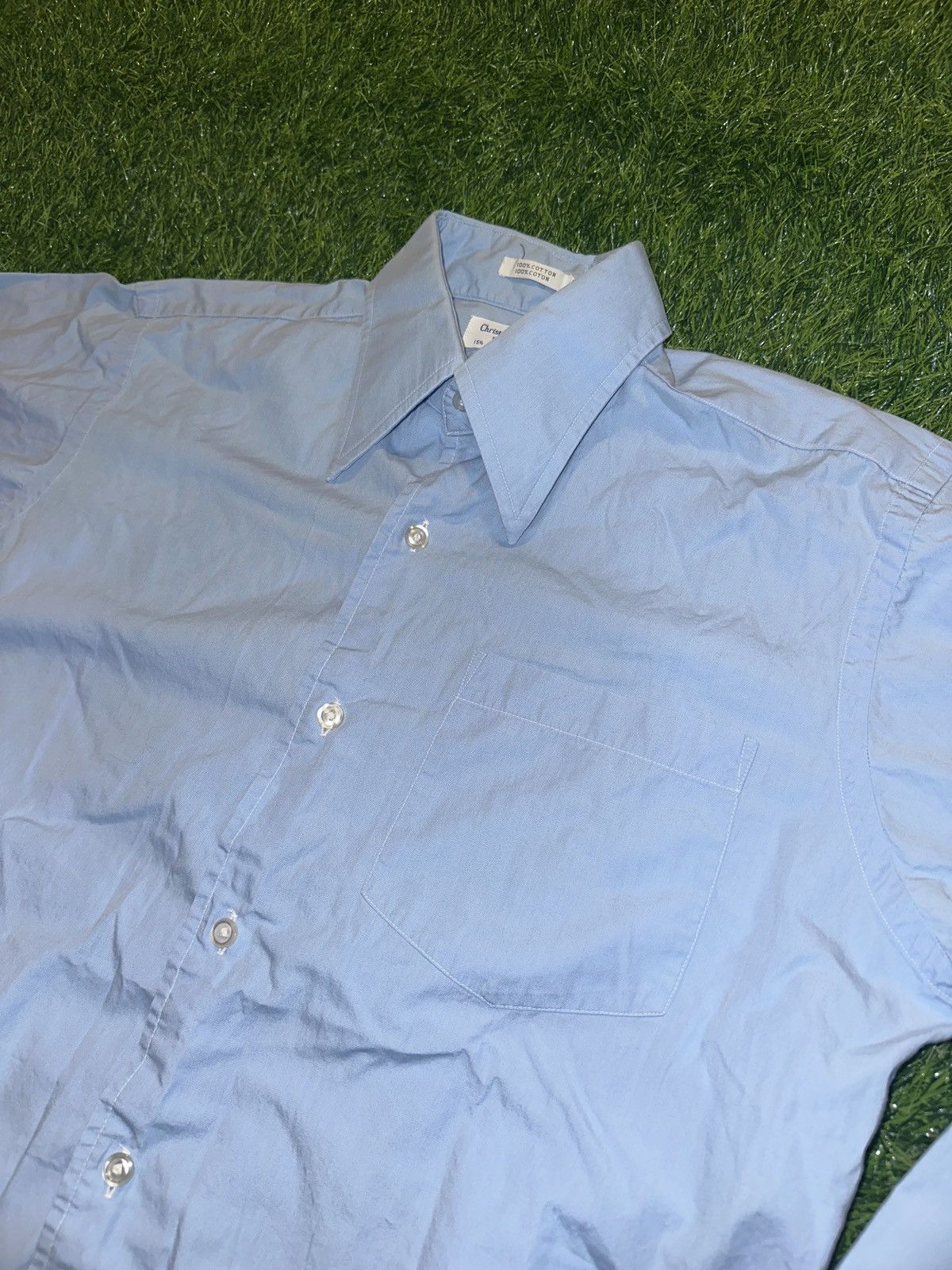 Christian Dior Monsieur Vintage christian dior collared shirt 15.5 34 Size US L / EU 52-54 / 3 - 2 Thumbnail