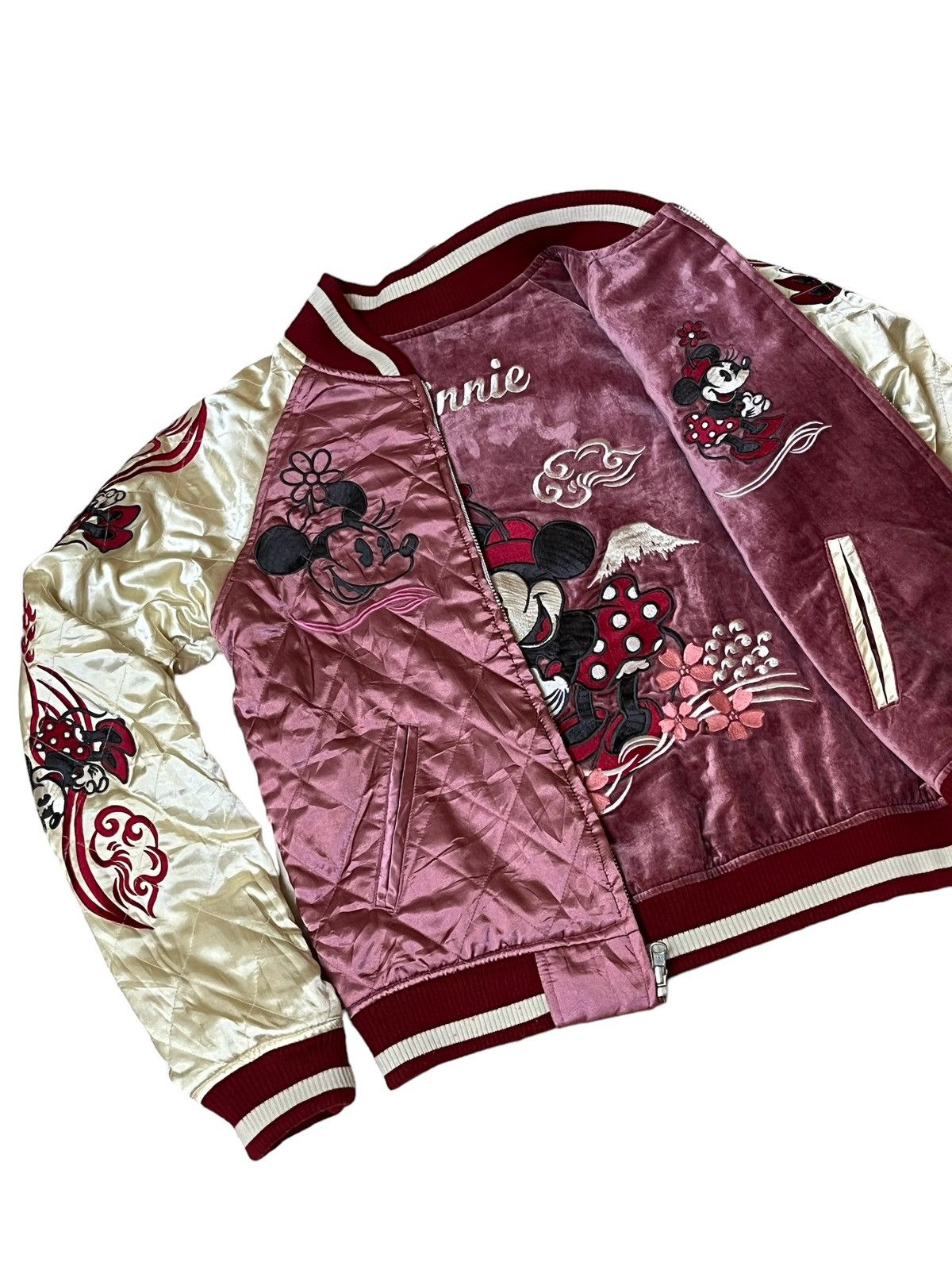 Disney SUKAJAN DISNEY MINNIE MOUSE NYLON/VELVET REVERSIBLE JACKET Size US XS / EU 42 / 0 - 14 Thumbnail