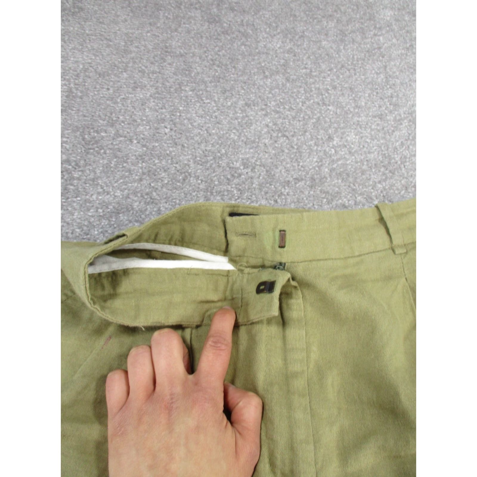 Zara ZARA Chino Shorts Womens XS Beige High Rise Casual Modern Size 26" / US 2 / IT 38 - 3 Thumbnail