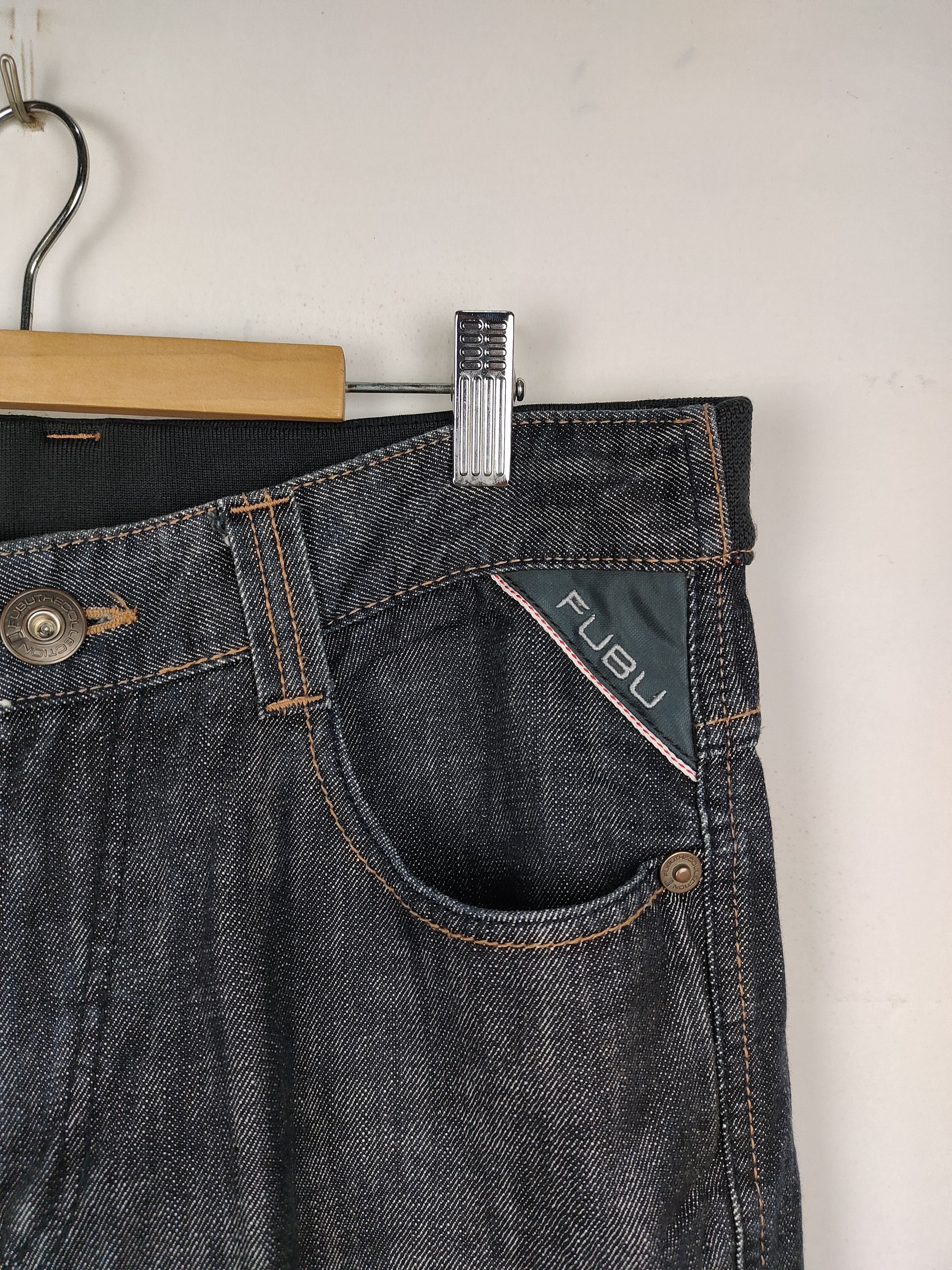 Fubu vintage FUBU The Collection denim jeans. Size US 34 / EU 50 - 4 Thumbnail
