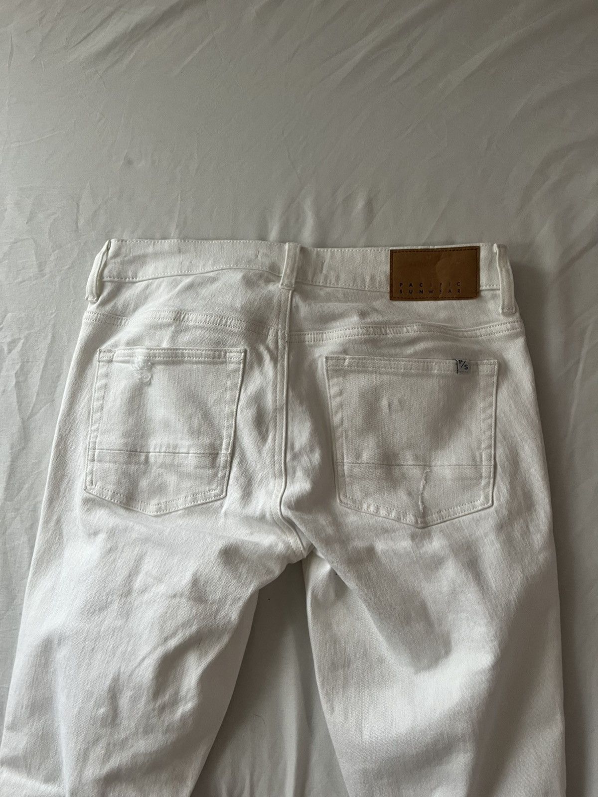 Pacsun White Pacsun Ripped Denim Size US 29 - 4 Thumbnail