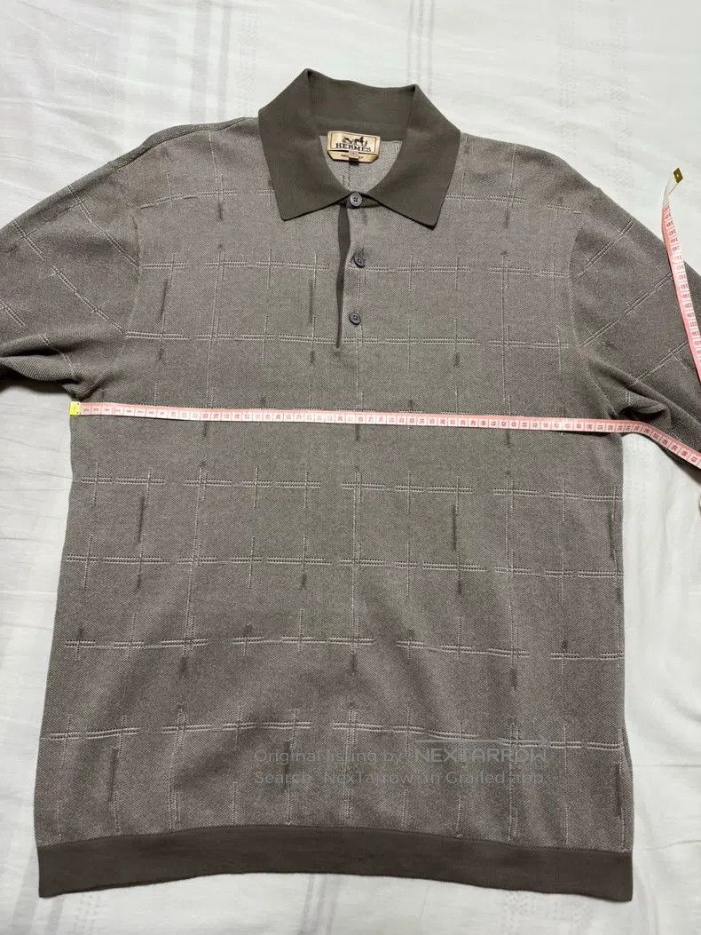 Hermes Hermes Knitted short-sleeved shirt Size US L / EU 52-54 / 3 - 4 Thumbnail