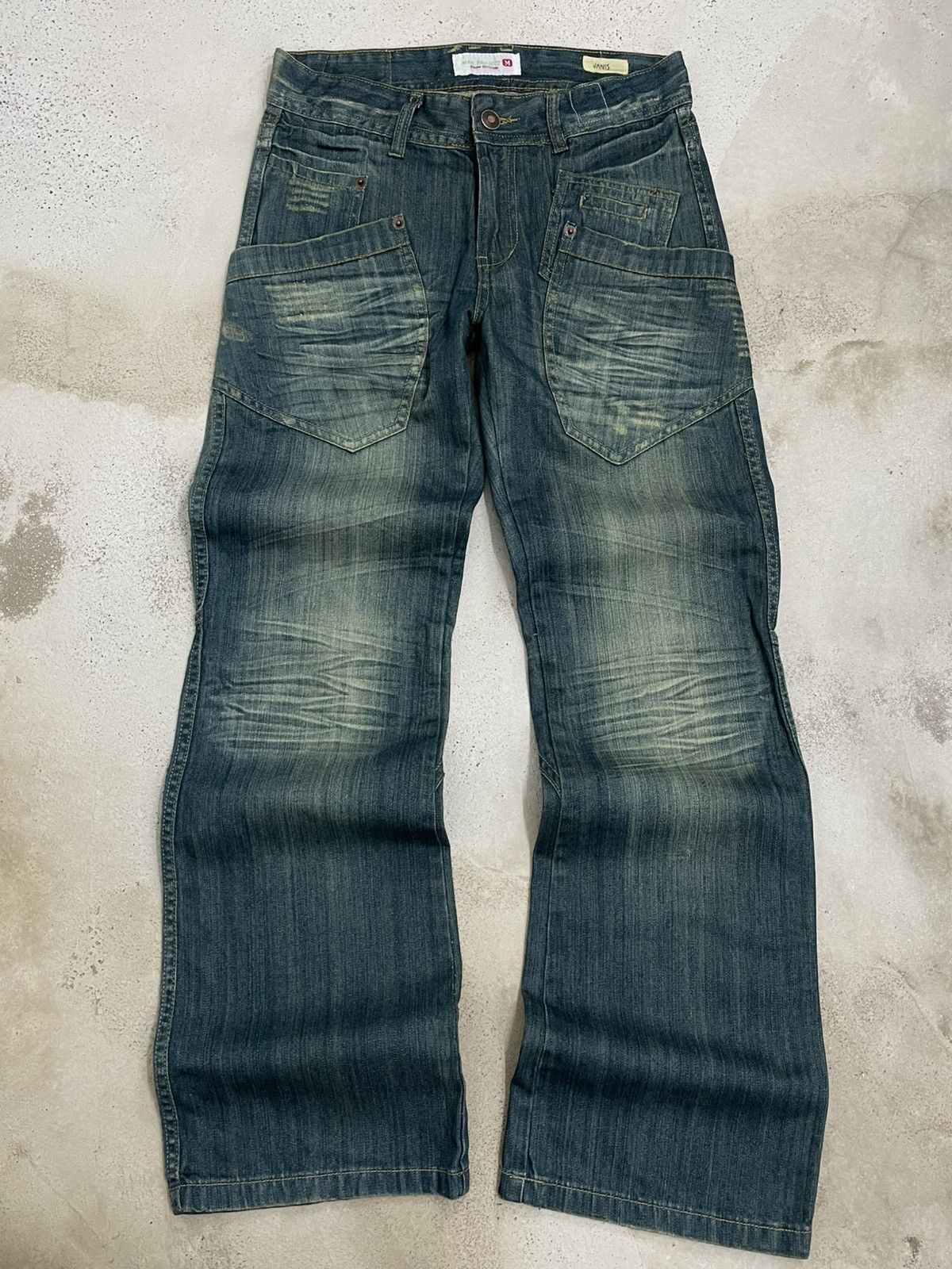 Japanese Brand Vintage Japan 90’s Mail Project Denim Division Flared Denim Size US 30 / EU 46 - 1 Thumbnail