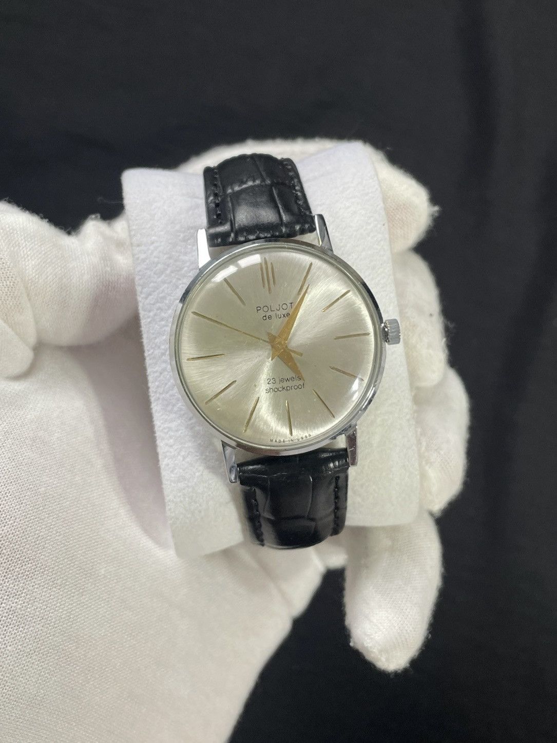 Vintage Vintage Watch Poljot De Luxe Mechanical Authentic 1980s Size ONE SIZE - 9 Thumbnail