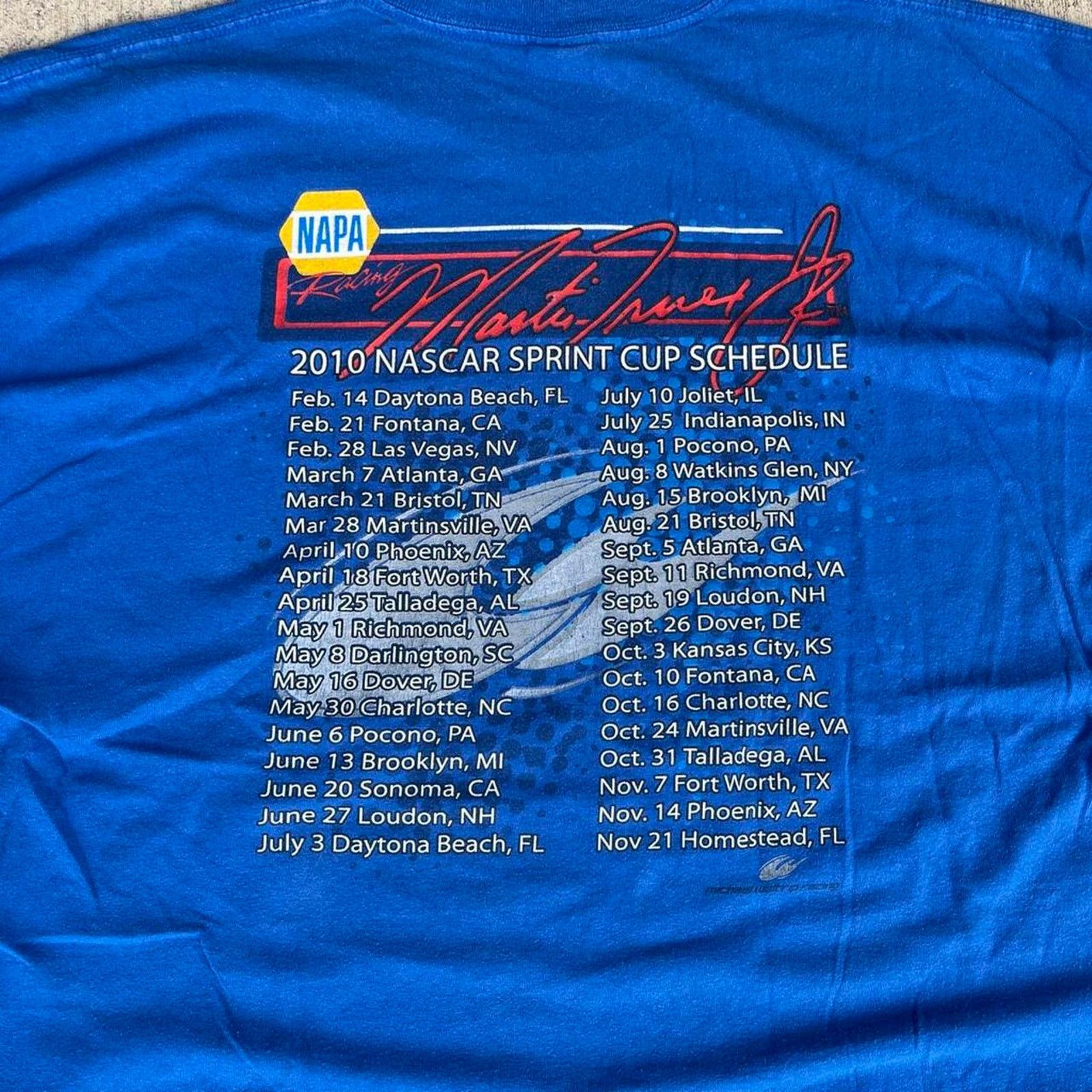 Gildan NASCAR Sprint Cup NAPA Racing Tour Dates Size US XL / EU 56 / 4 - 5 Thumbnail