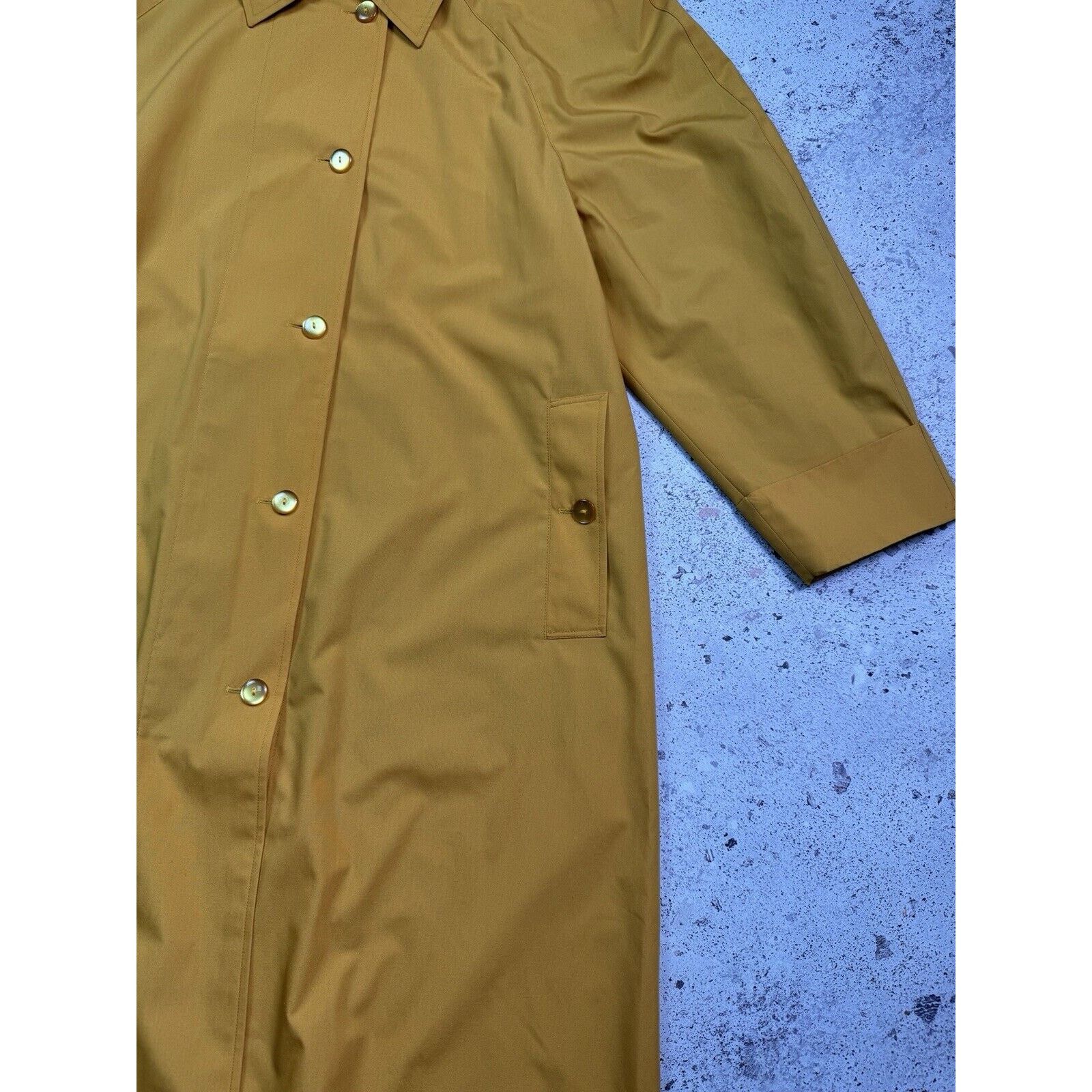 Vintage Vintage 90s 80s Christian Aujard Yellow Trench Coat Size 38 Size M / US 6-8 / IT 42-44 - 6 Thumbnail