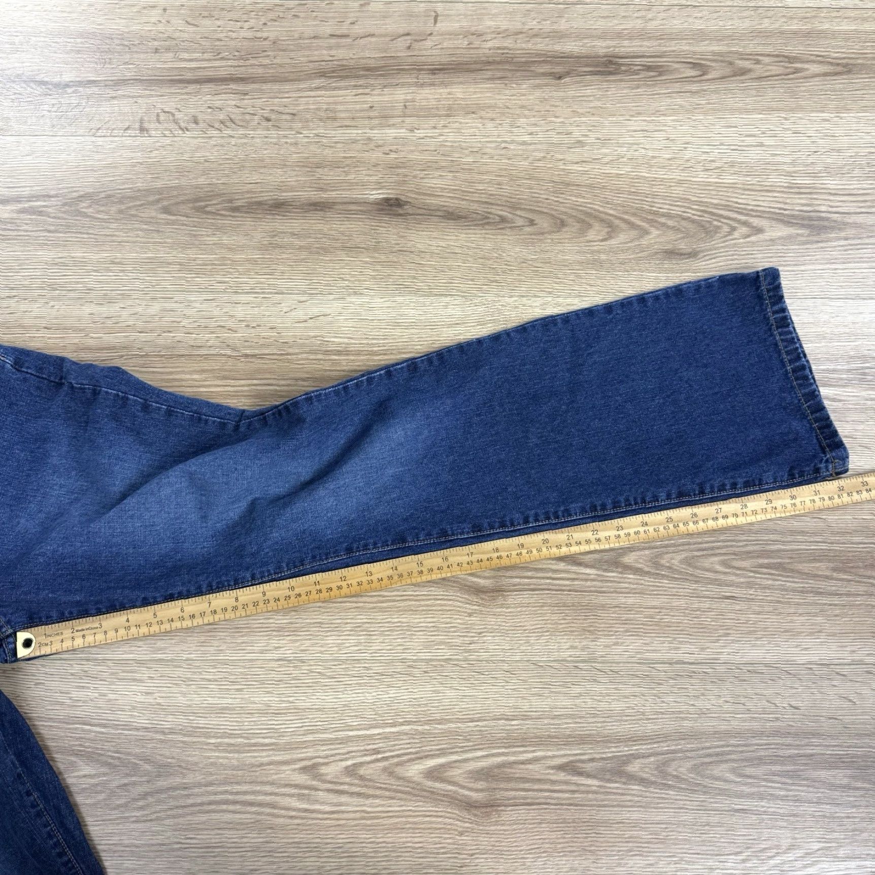 Tommy Hilfiger VTG Tommy Hilfiger Jeans Womens Juniors Size 11 Denim Flare Dark Wash 32.5 Inseam Flared Jeans Womens Size 32" / US 10 / IT 46 - 7 Thumbnail