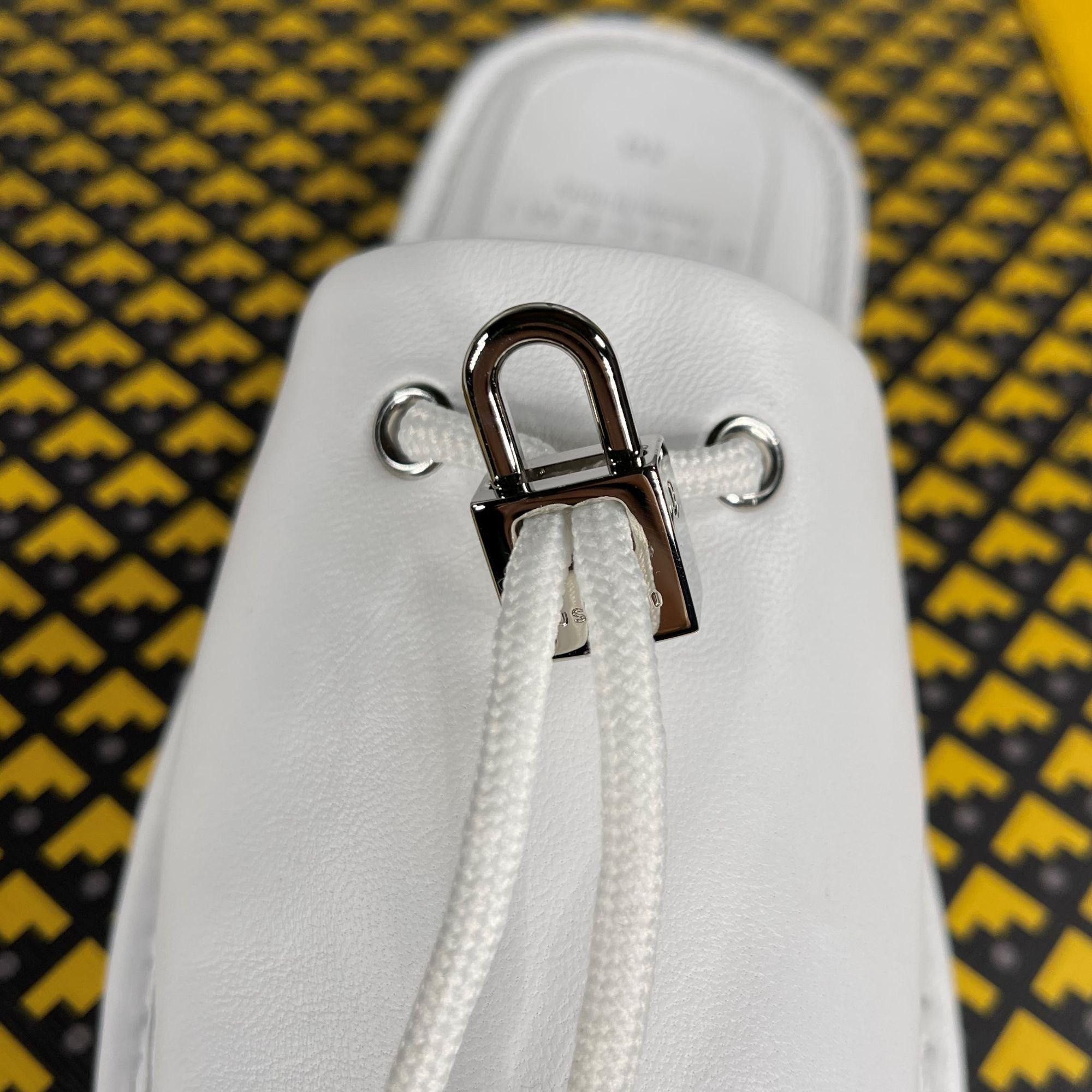 Buscemi Buscemi Greenwich White Leather Slippers US 6 EU 36 Size US 6 / IT 36 - 6 Thumbnail