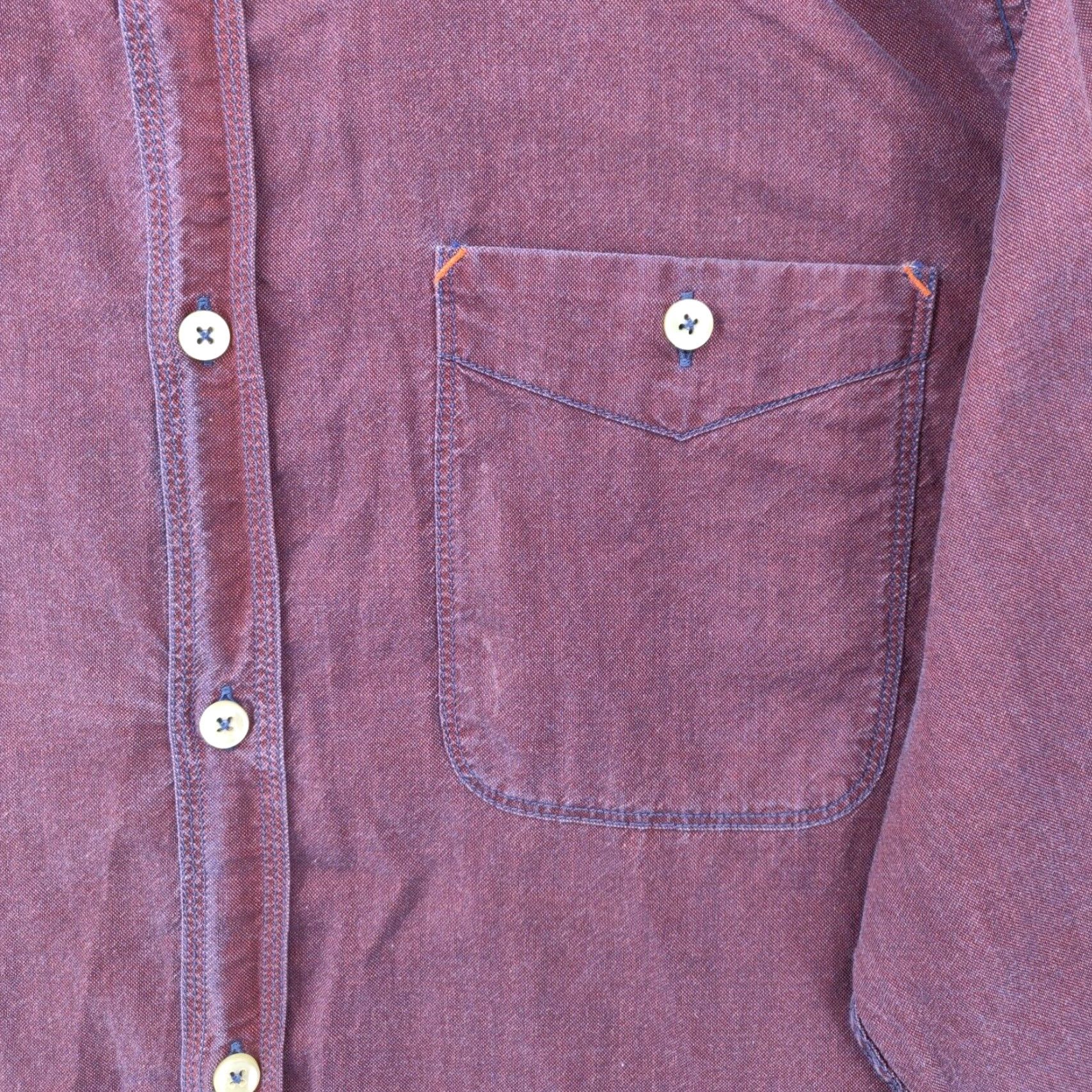 Vintage VINTAGE 32 Bar Blues Shirt Mens L Maroon Red Long Sleeve Button Pocket Casual Size US L / EU 52-54 / 3 - 5 Thumbnail