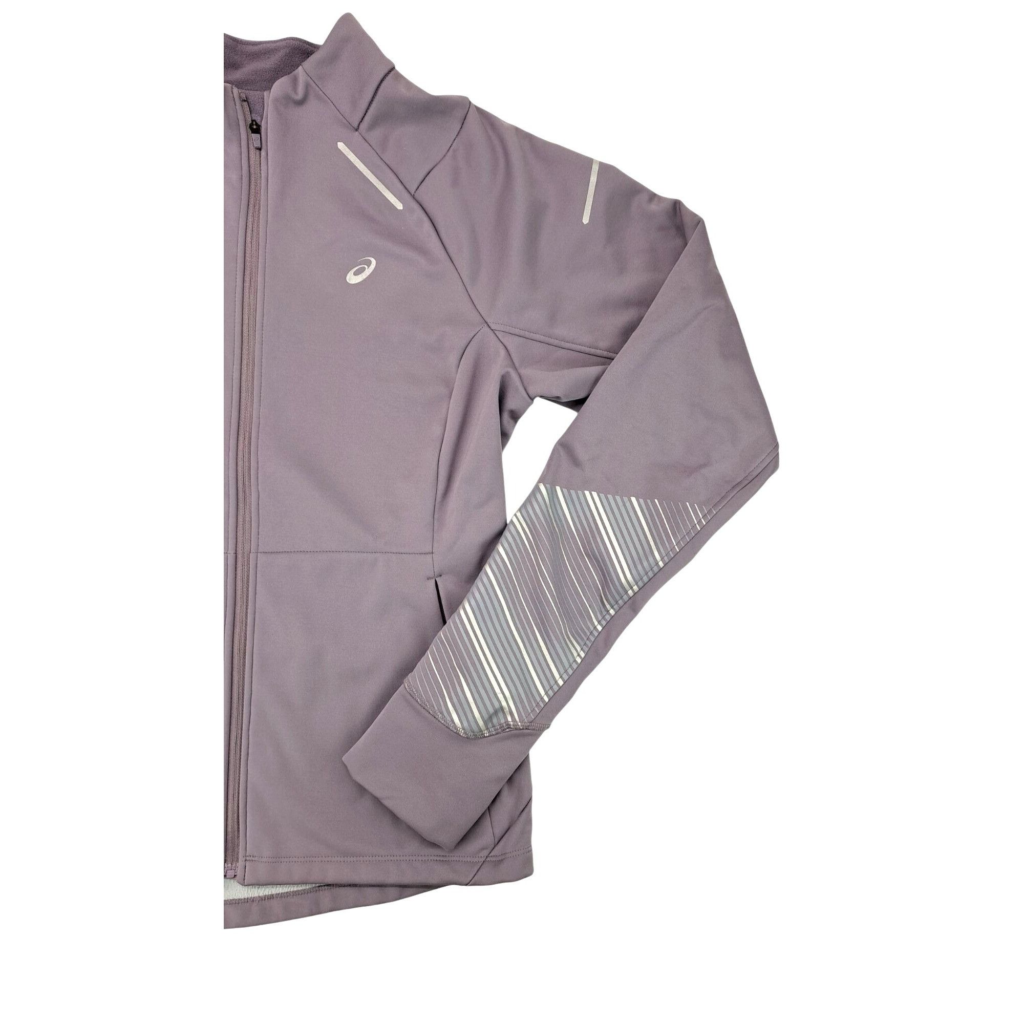 Asics Asics Lite Show 2 Jacket Purple Reflective Thumbhole Running Size M / US 6-8 / IT 42-44 - 3 Thumbnail