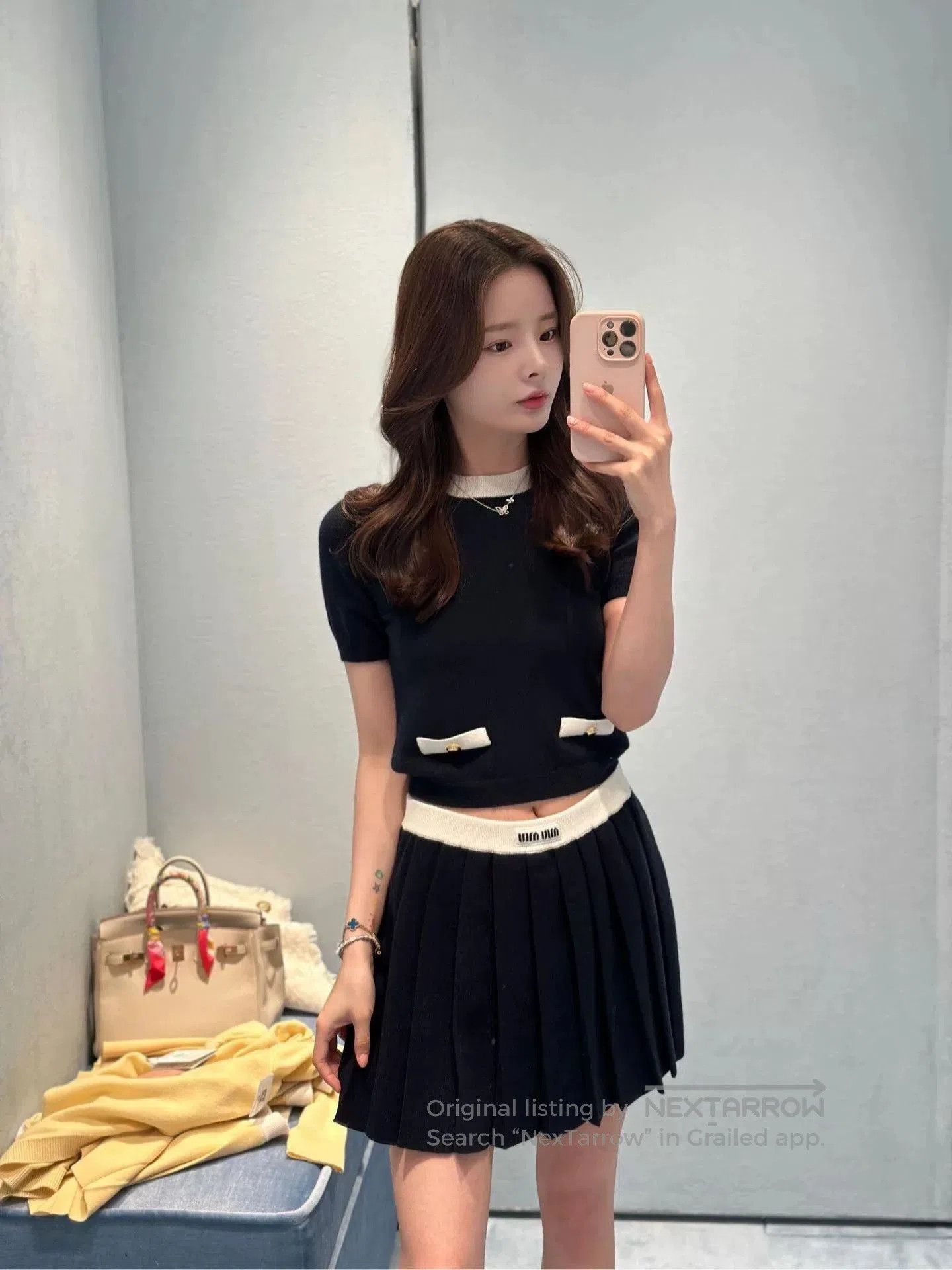 Miu Miu navy blue cashmere knit top by miu miu. Size US S / EU 44-46 / 1 - 7 Thumbnail