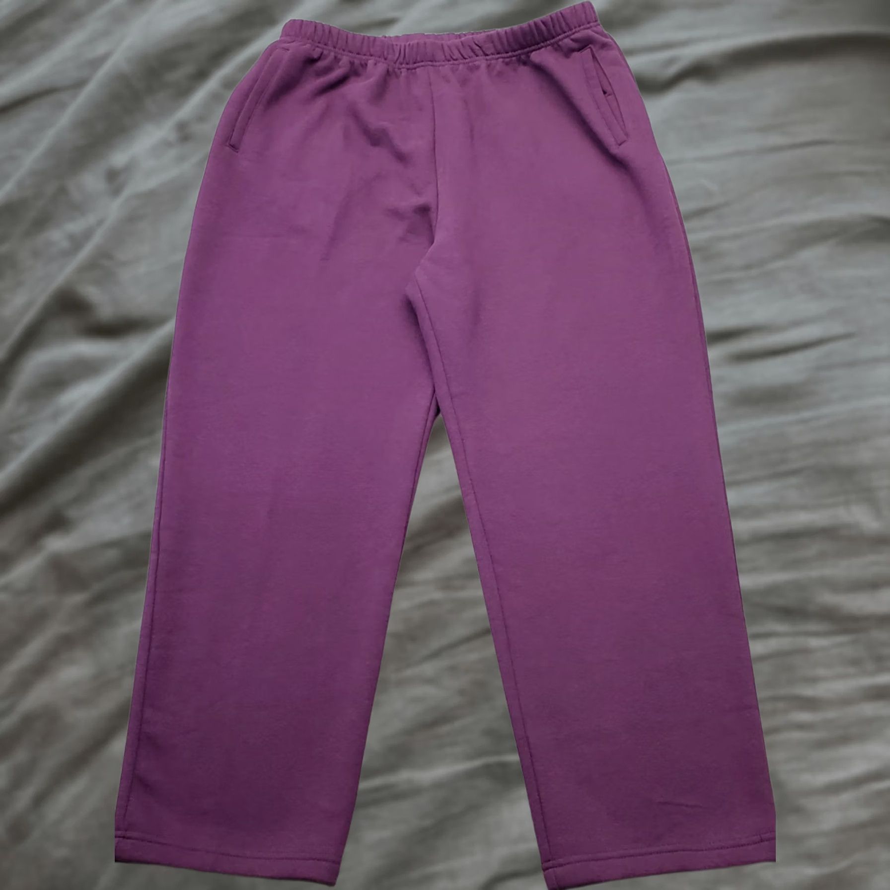 Vintage Hasting & Smith Sweatpants Womens XL Purple Comfort Straight Elastic Waistband Size 40" / US 18 - 1 Thumbnail