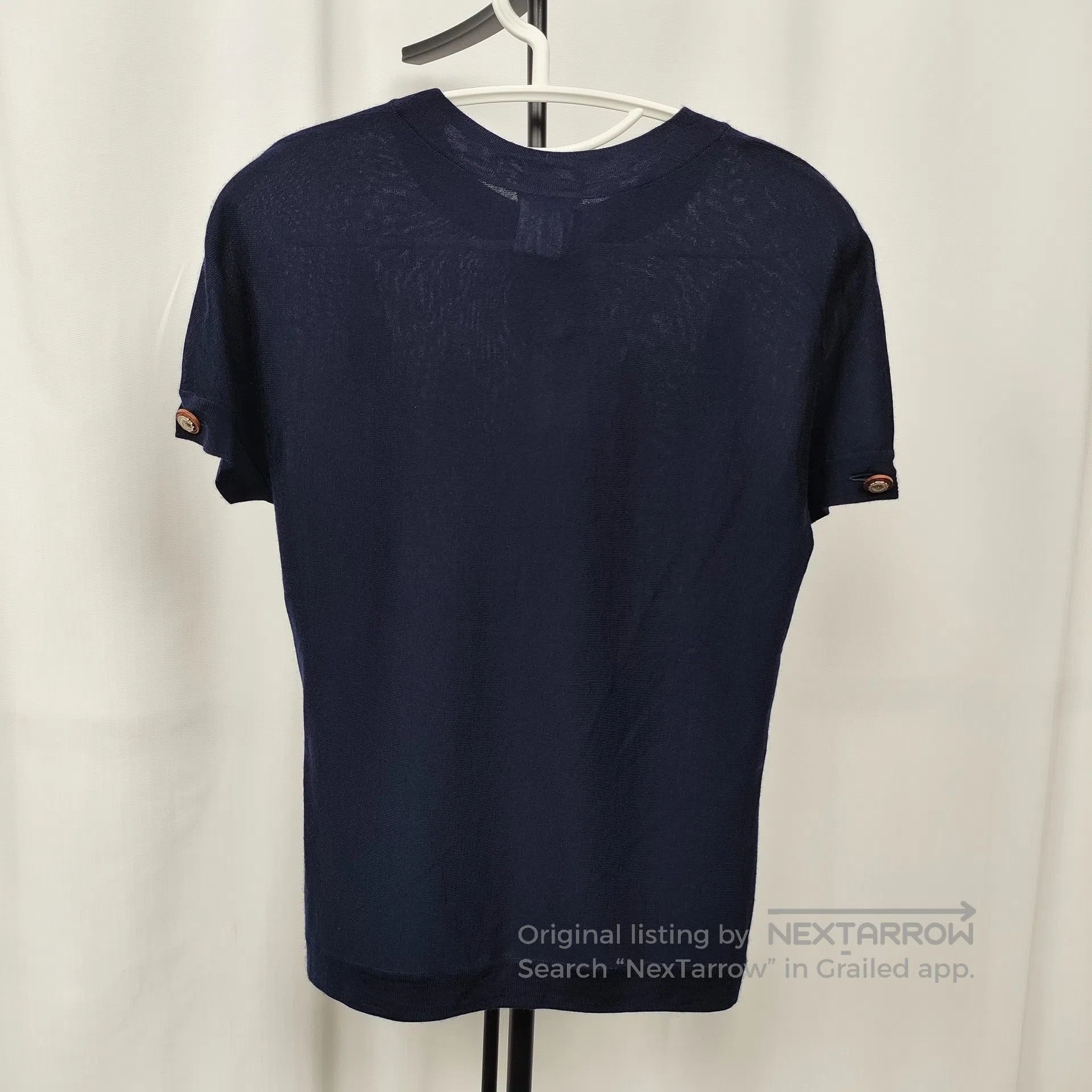 Chanel Chanel Silk and Tibetan Blue Feather Embroidered Short-Sle Size XS / US 0-2 / IT 36-38 - 4 Thumbnail