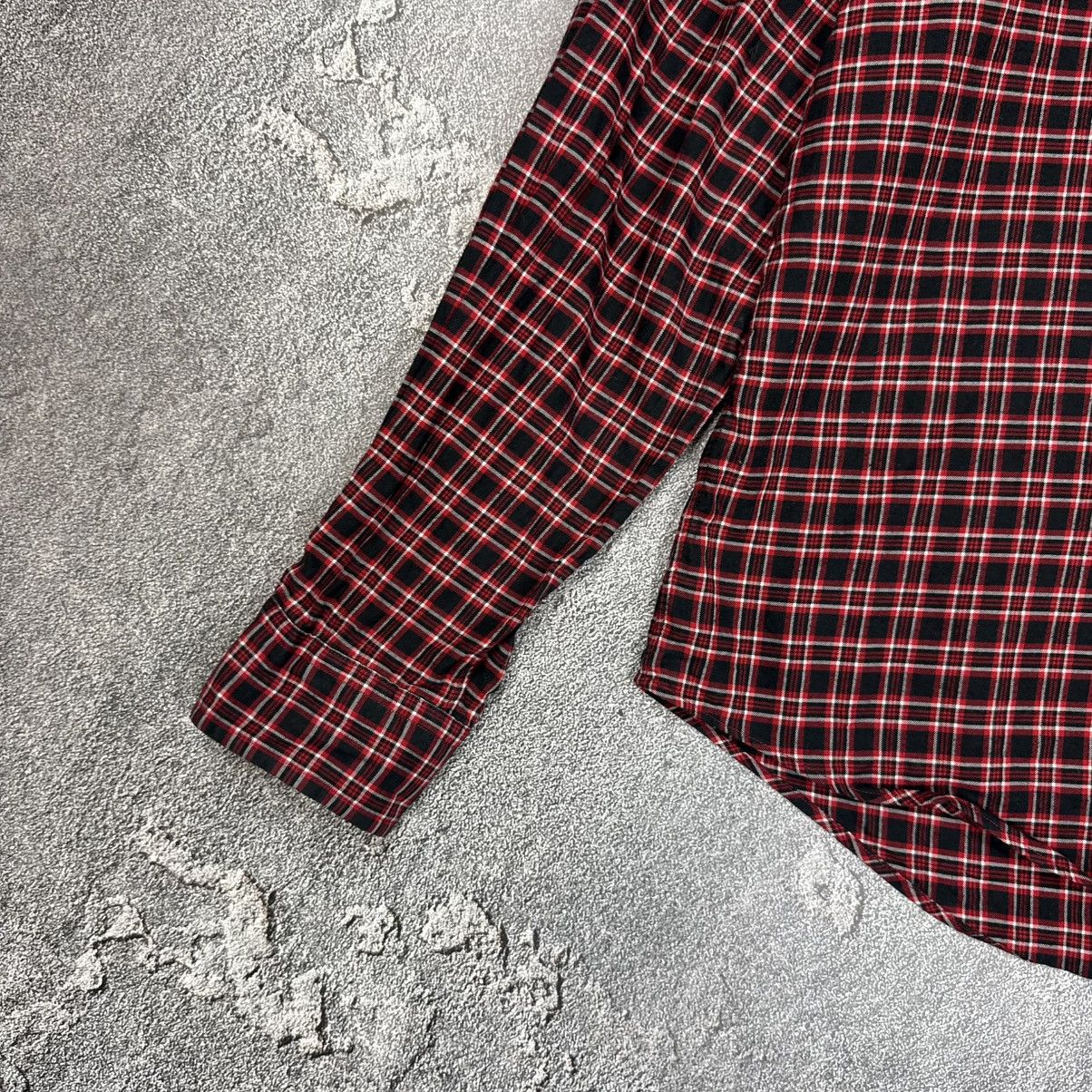 Polo Ralph Lauren Polo Ralph Lauren Shirt Men's Large Red/Black Plaid 90s Size US M / EU 48-50 / 2 - 5 Thumbnail