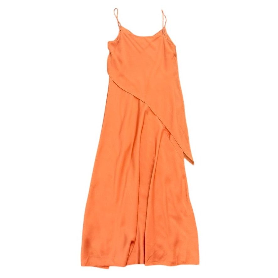 Jonathan Saunders Saunders x RTR Chiffon Overlay Dress in Orange, Size US 4 Size S / US 4 / IT 40 - 8 Thumbnail