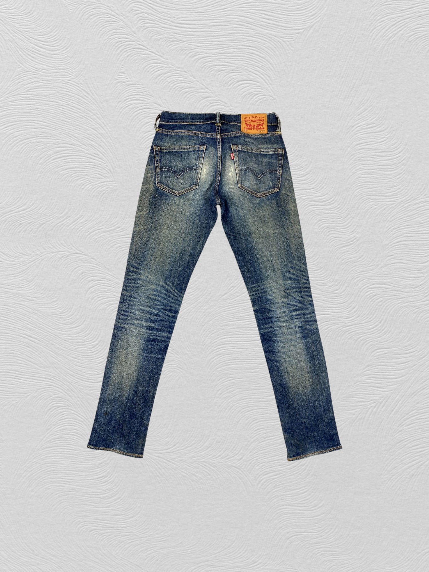 Levi's Blue Distressed Levi's 511 Jeans 28x31.5 Denim -SJ060 Size US 28 / EU 44 - 2 Thumbnail