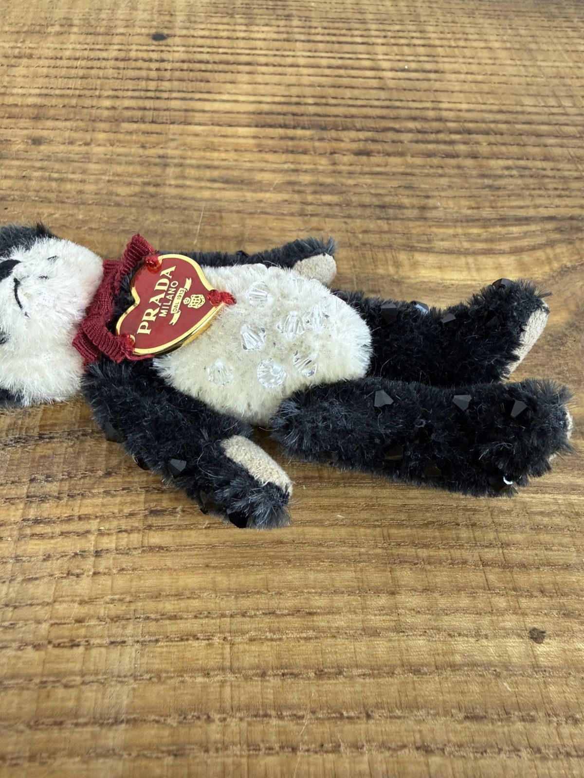 Prada Prada Panda Bear Heart Key Ring Key Holder Bag Charm Size ONE SIZE - 4 Thumbnail