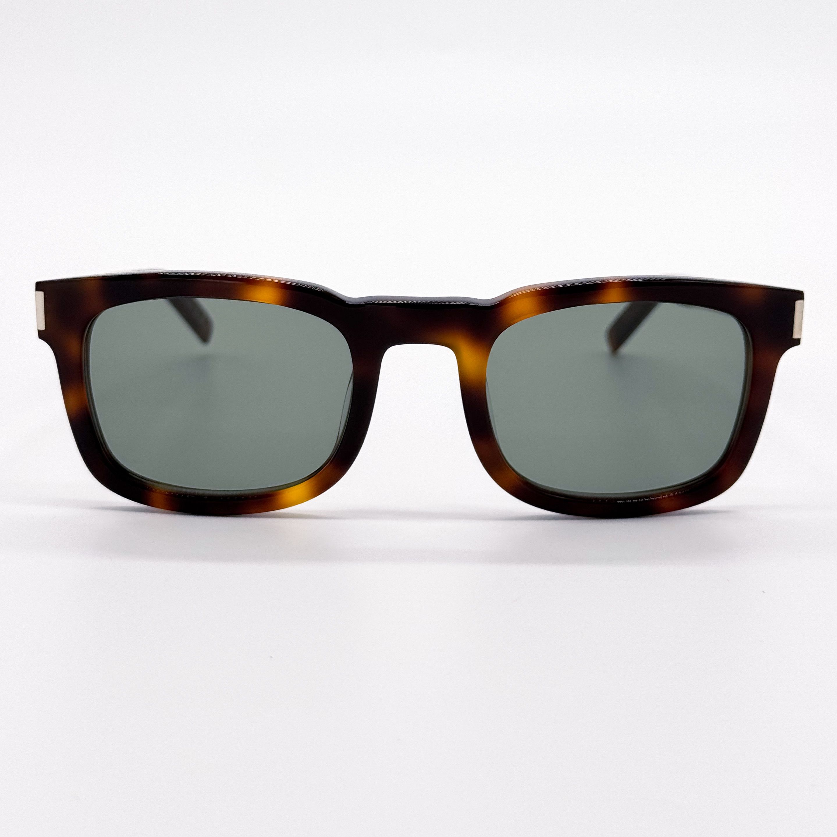Yves Saint Laurent NEW SAINT LAURENT SL 581 002 HAVANA GREEN MEN SUNGLASSES Size ONE SIZE - 4 Thumbnail
