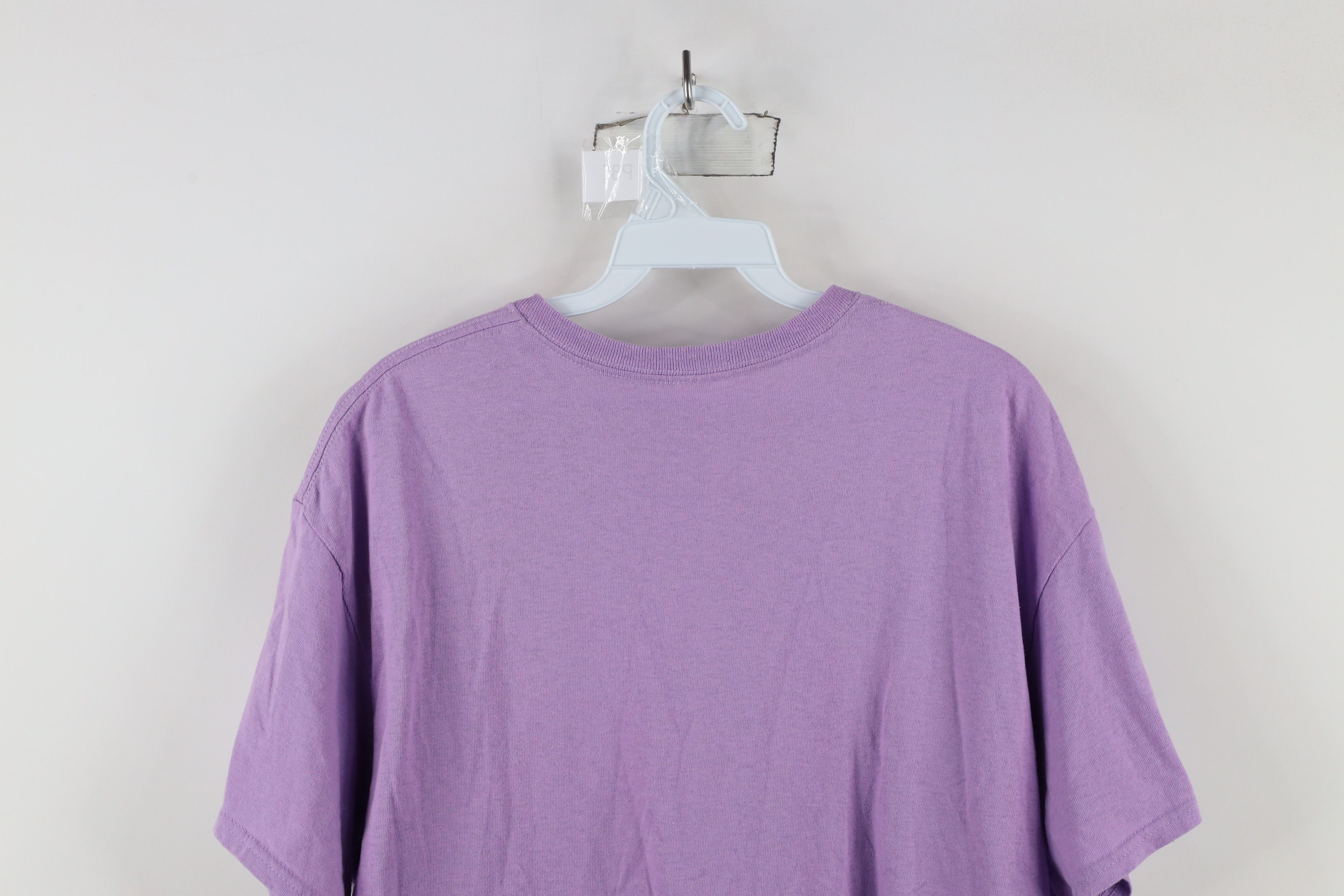 Vintage Vintage 90s Streetwear Kitten Flower Garden T-Shirt Purple Size L / US 10 / IT 46 - 8 Thumbnail
