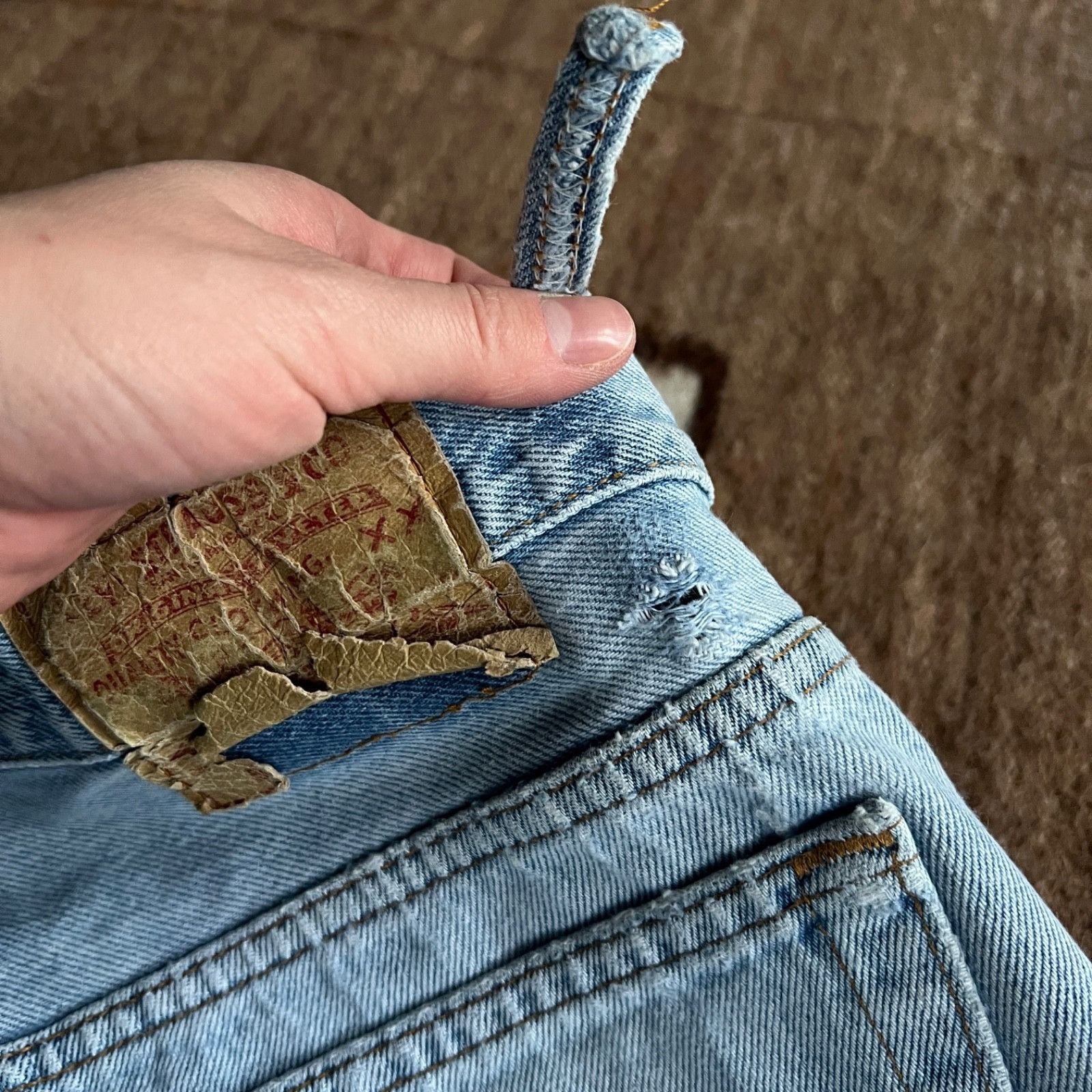 Levi's Levi’s 501 Vintage USA Made Denim Jeans 9805AC Size US 34 / EU 50 - 9 Thumbnail