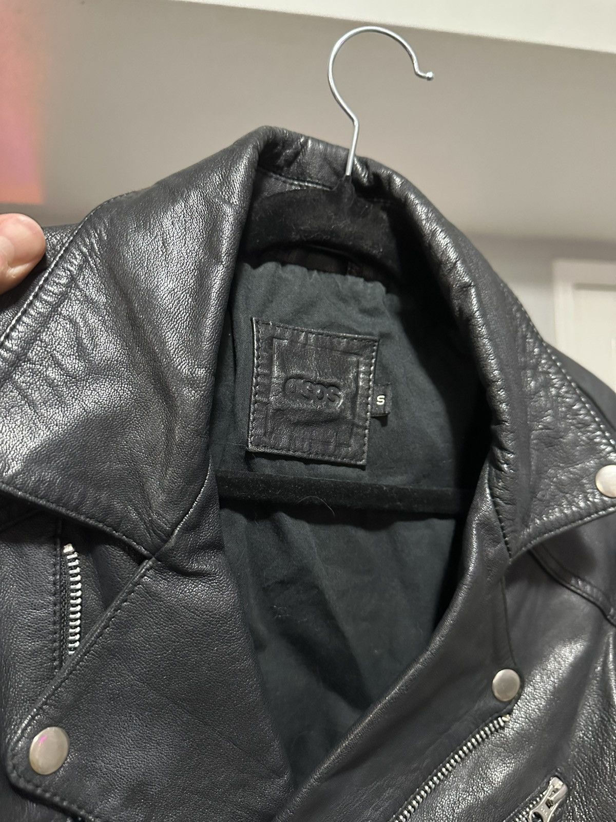 Asos ASOS Reclaimed Vintage Biker Jacket (SMALL) Size US S / EU 44-46 / 1 - 3 Thumbnail