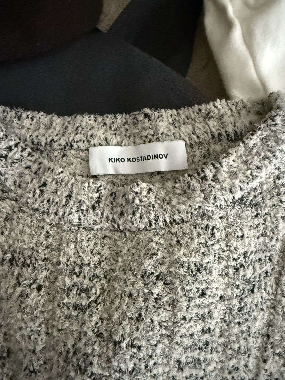 Kiko Kostadinov Harkman Knit Jumper Speckled Grey 46 Size US S / EU 44-46 / 1 - 3 Thumbnail