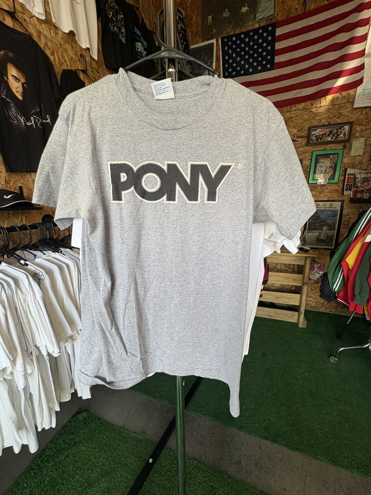 PONY Vintage 1990's Pony T-Shirt Size US L / EU 52-54 / 3 - 1 Thumbnail