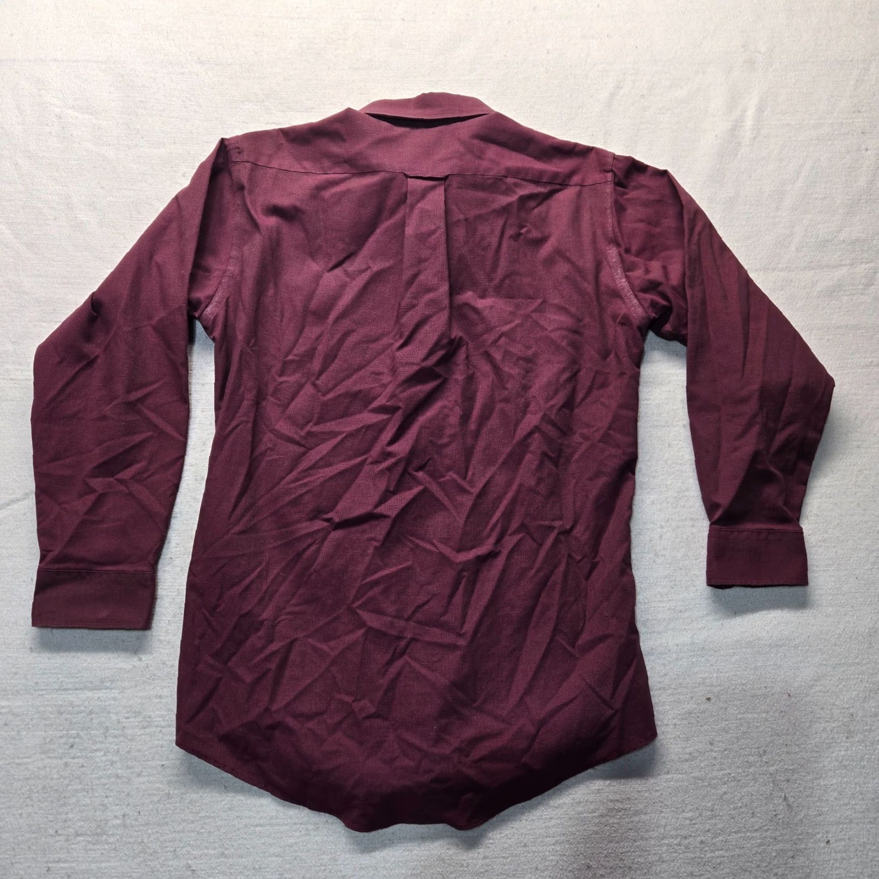 Bill Blass Bill Blass Shirt Button-Up Long Sleeve Burgundy Red Adult Mens 15.5 Size US L / EU 52-54 / 3 - 7 Thumbnail