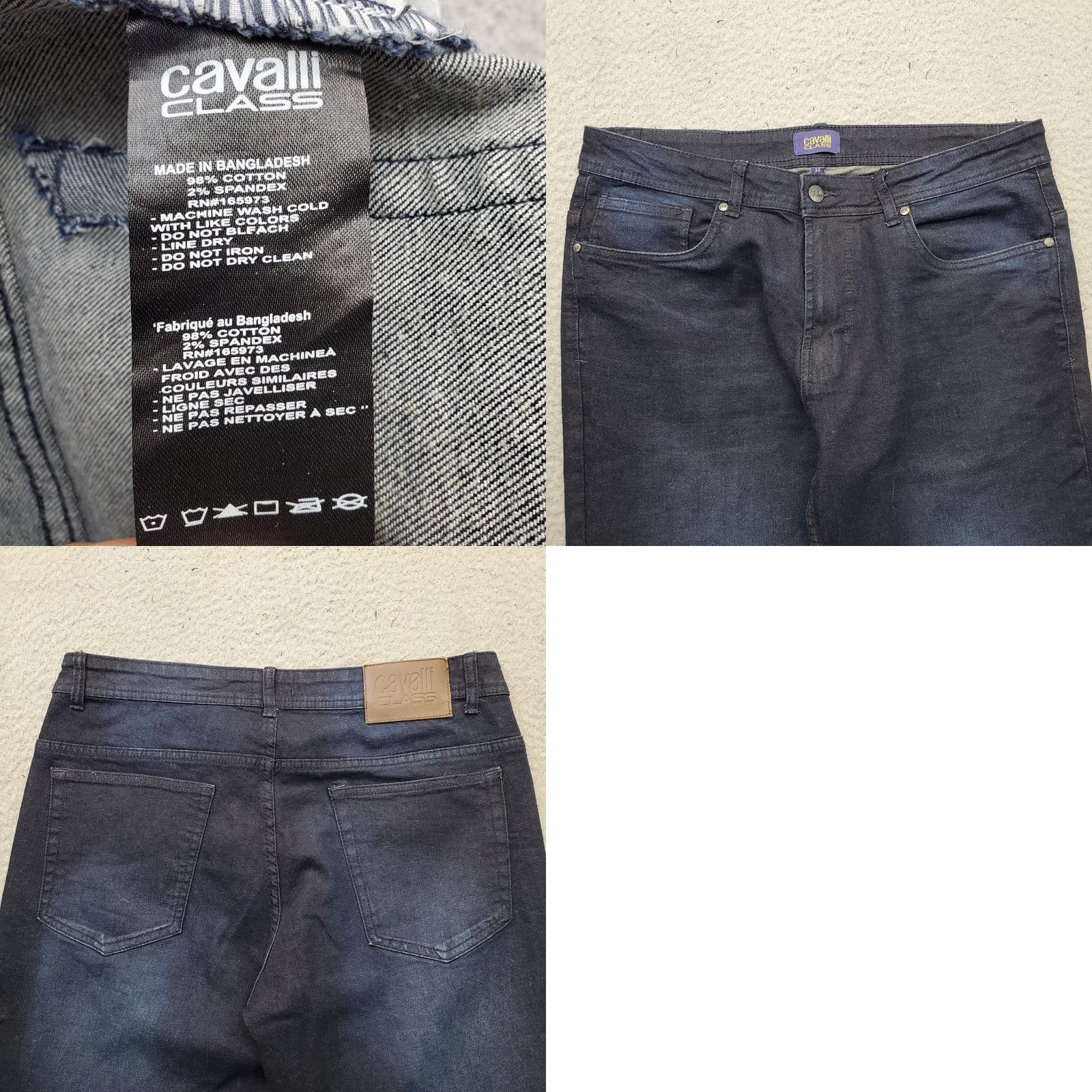 Cavalli Class Cavalli Class Jeans Mens 34 Blue Denim Regular-Straight Streetwear EUC Shirt Size US 34 / EU 50 - 8 Thumbnail
