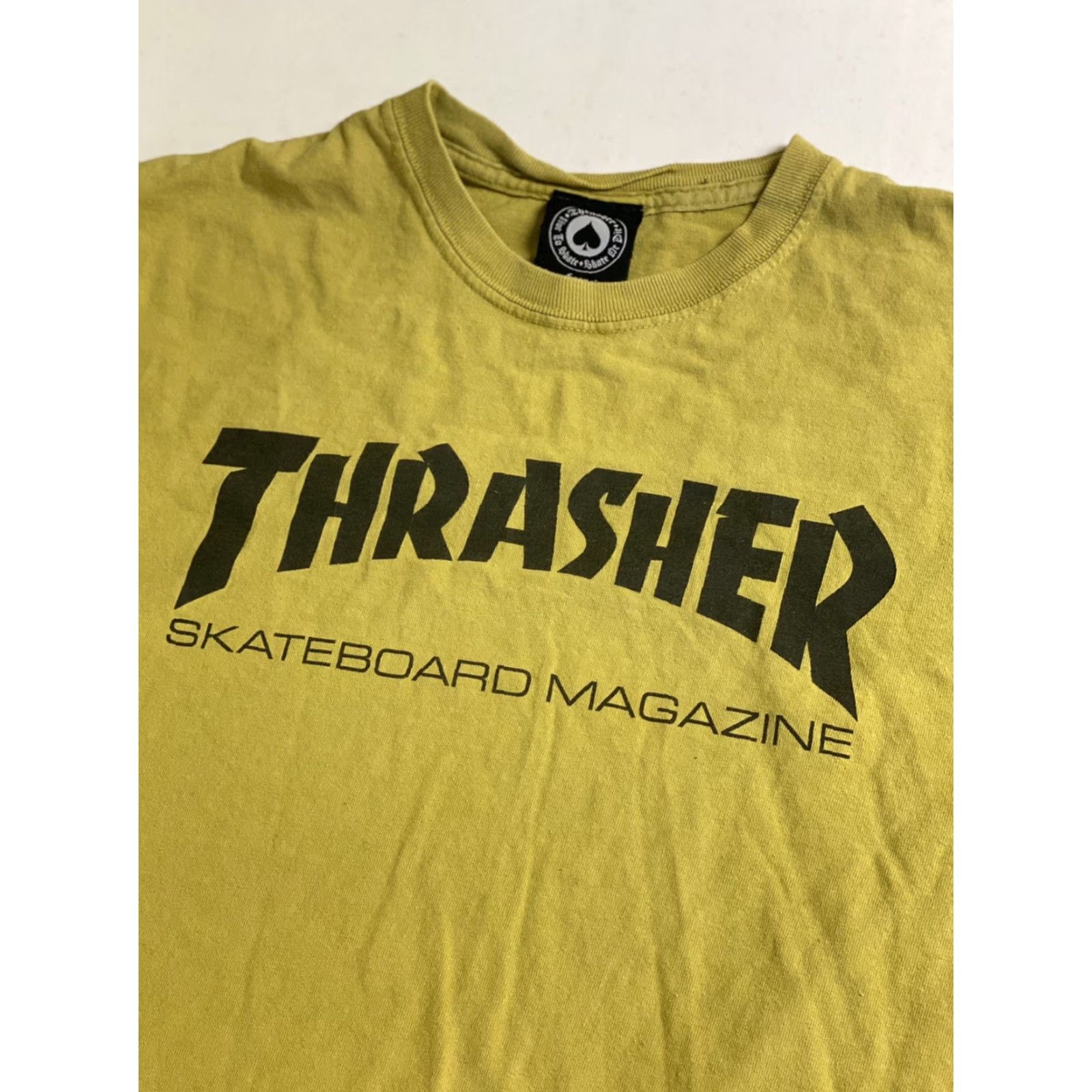 Thrasher Thrasher Logo Graphic T-Shirt Men M Yellow Short Sleeve Crew Neck Regular Fit Vintage No Size US M / EU 48-50 / 2 - 4 Thumbnail