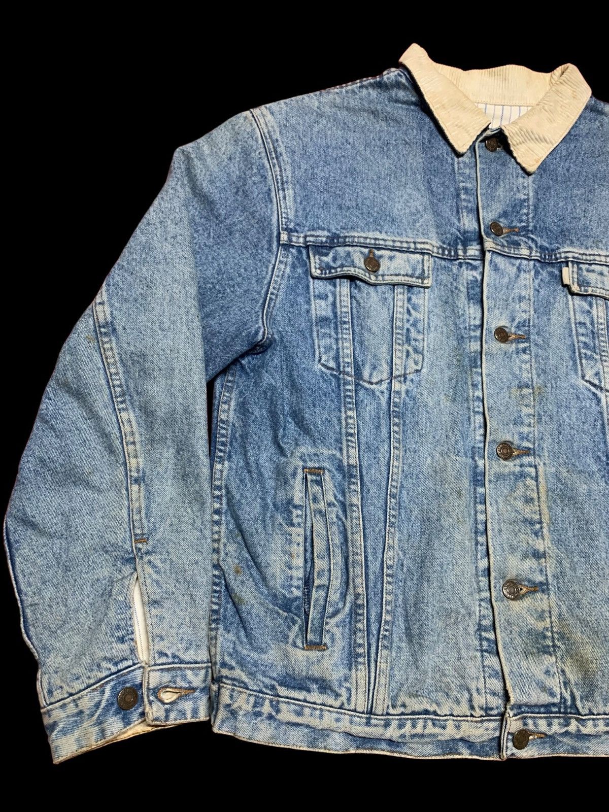 Levi's × Vintage Vintage Levi's 80's Denim Jacket Grey Label Rare Size US M / EU 48-50 / 2 - 2 Thumbnail