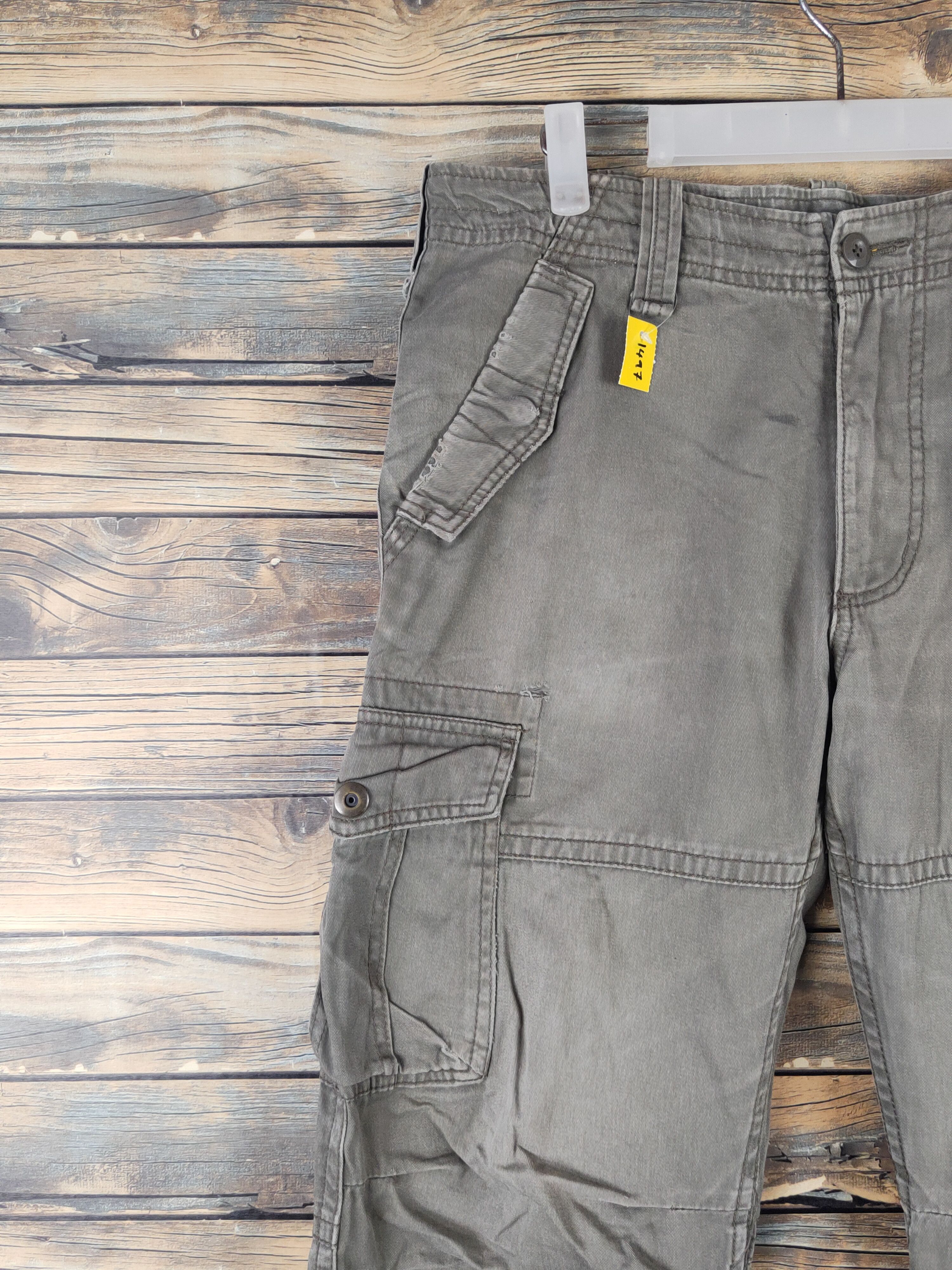 Japanese Brand DL Villand Olive Multipocket Tactical Cargo Pants #1497 Size US 32 / EU 48 - 3 Thumbnail