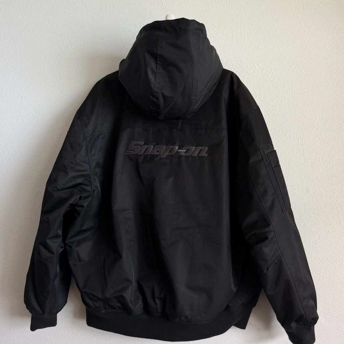 Other Snap-On Mens XL Black Hooded Jacket Quilted Lining Logo Size US XL / EU 56 / 4 - 8 Thumbnail