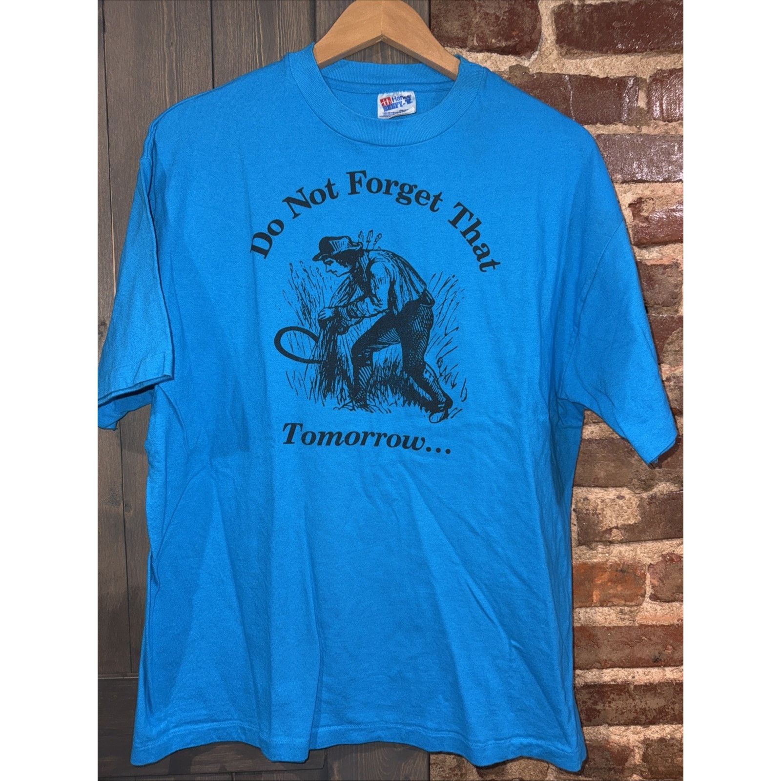 Hanes 1994 Hanes T Vintage Single Stitch XL Random Saying Quirky Size US XL / EU 56 / 4 - 2 Thumbnail