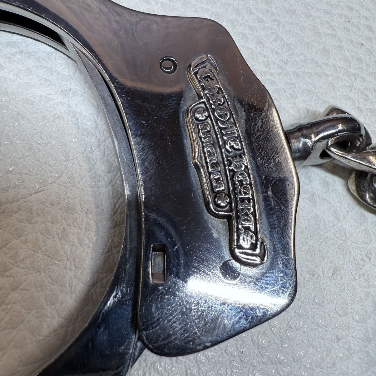 Chrome Hearts CHROME HEARTS STERLING SILVER HANDCUFFS WITH FOTI KEYCHAIN Size ONE SIZE - 13 Thumbnail