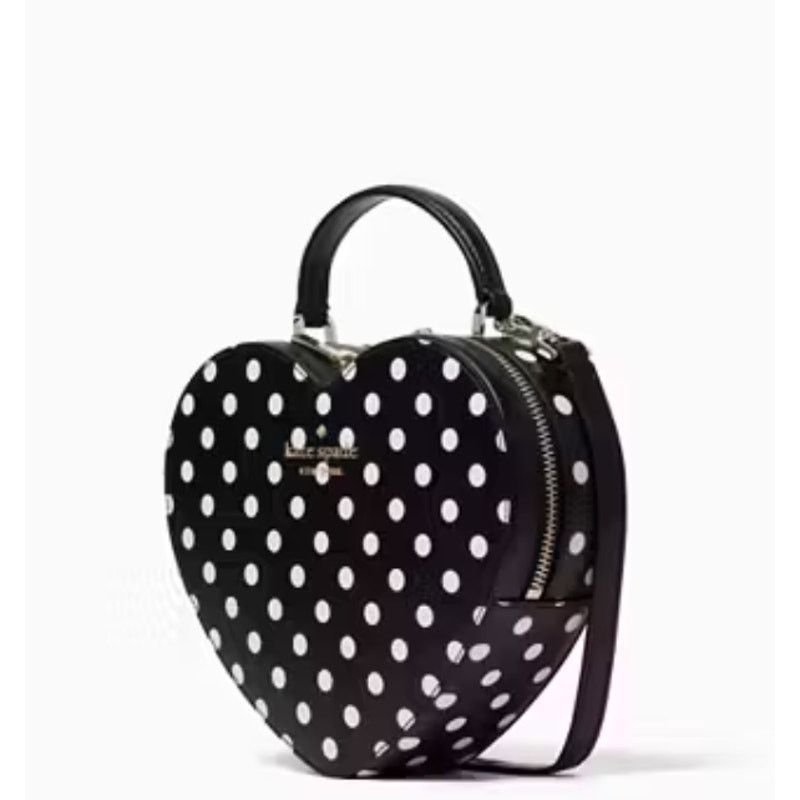 Kate Spade Kate Spade Love Shack Heart Purse Crossbody Bag Black Size ONE SIZE - 5 Thumbnail