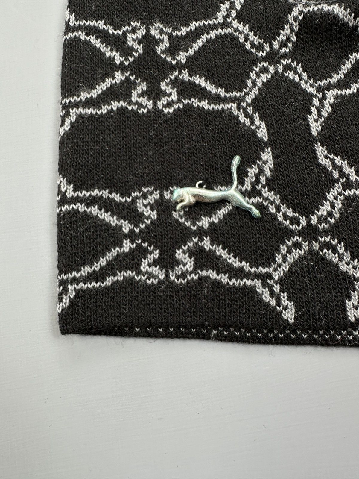 Puma Spiderweb Vintage Puma Beanie Size ONE SIZE - 2 Thumbnail